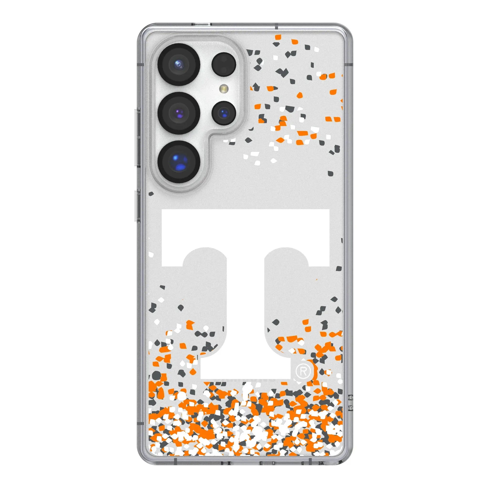 University of Tennessee Volunteers Confetti Galaxy Clear Phone Case for Samsung Galaxy#Device_Galaxy S25 Ultra