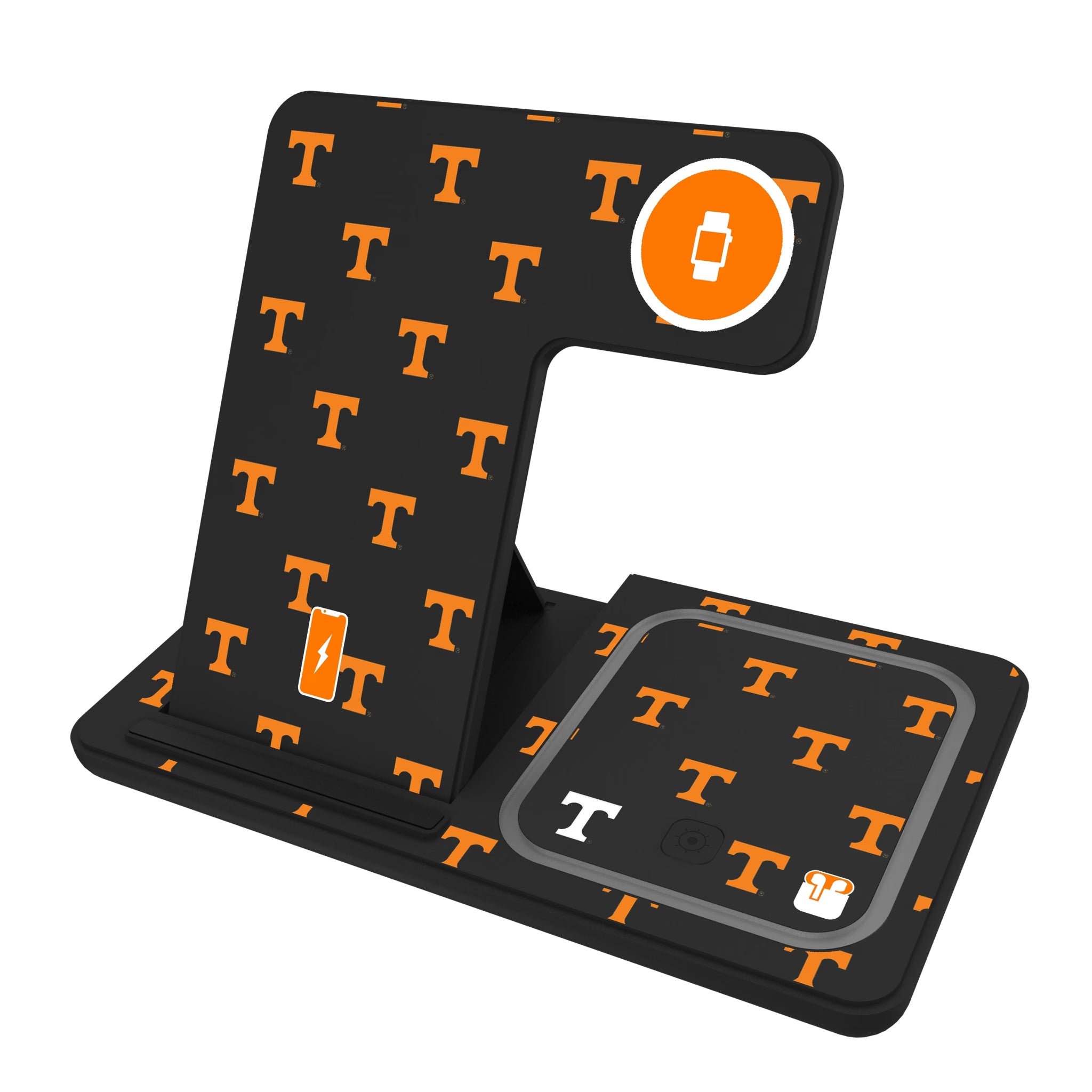 University of Tennessee Volunteers Fashion Pattern 3 in 1 Charging Station