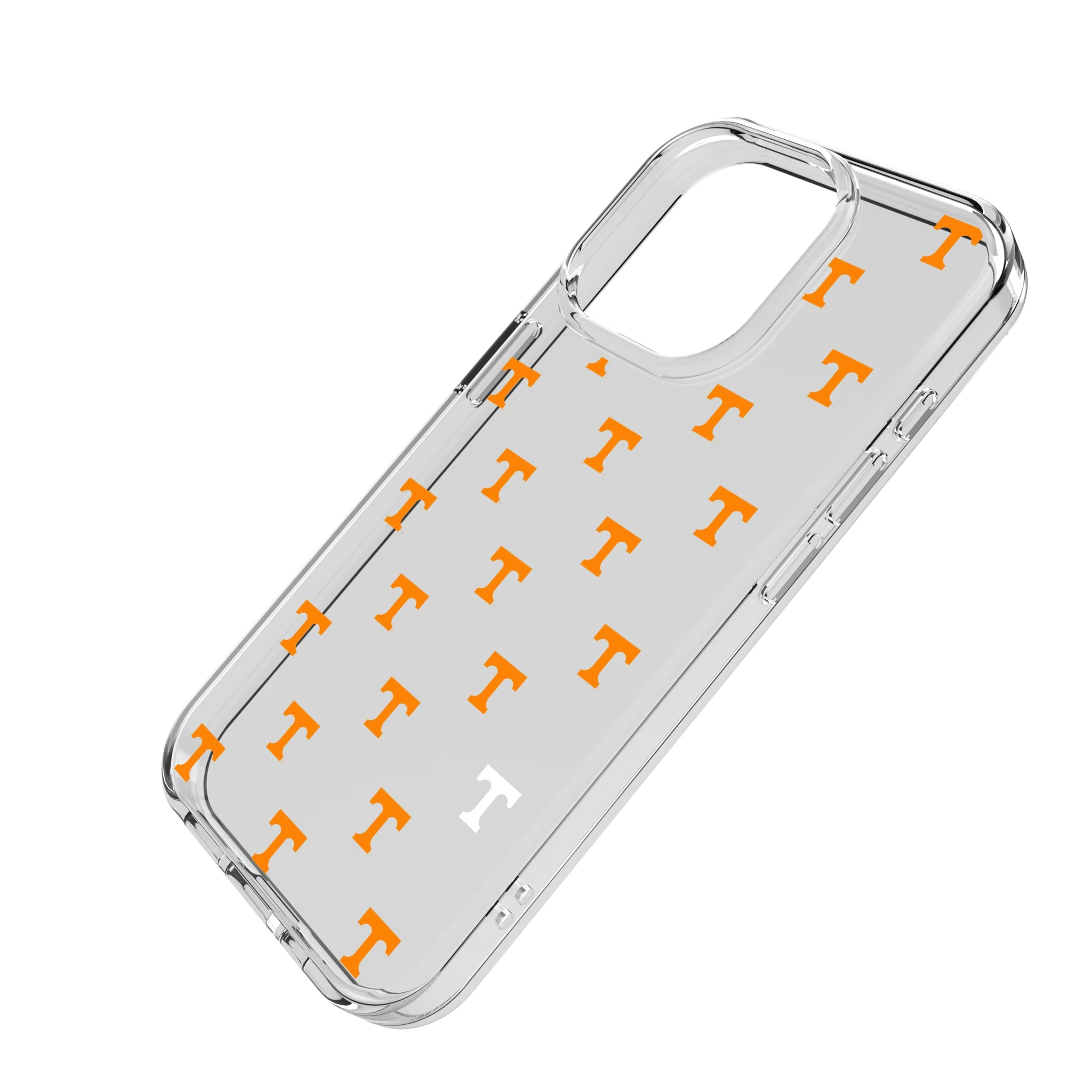University of Tennessee Volunteers Fashion Pattern iPhone Clear Phone Case for Apple iPhone - Isometric View
