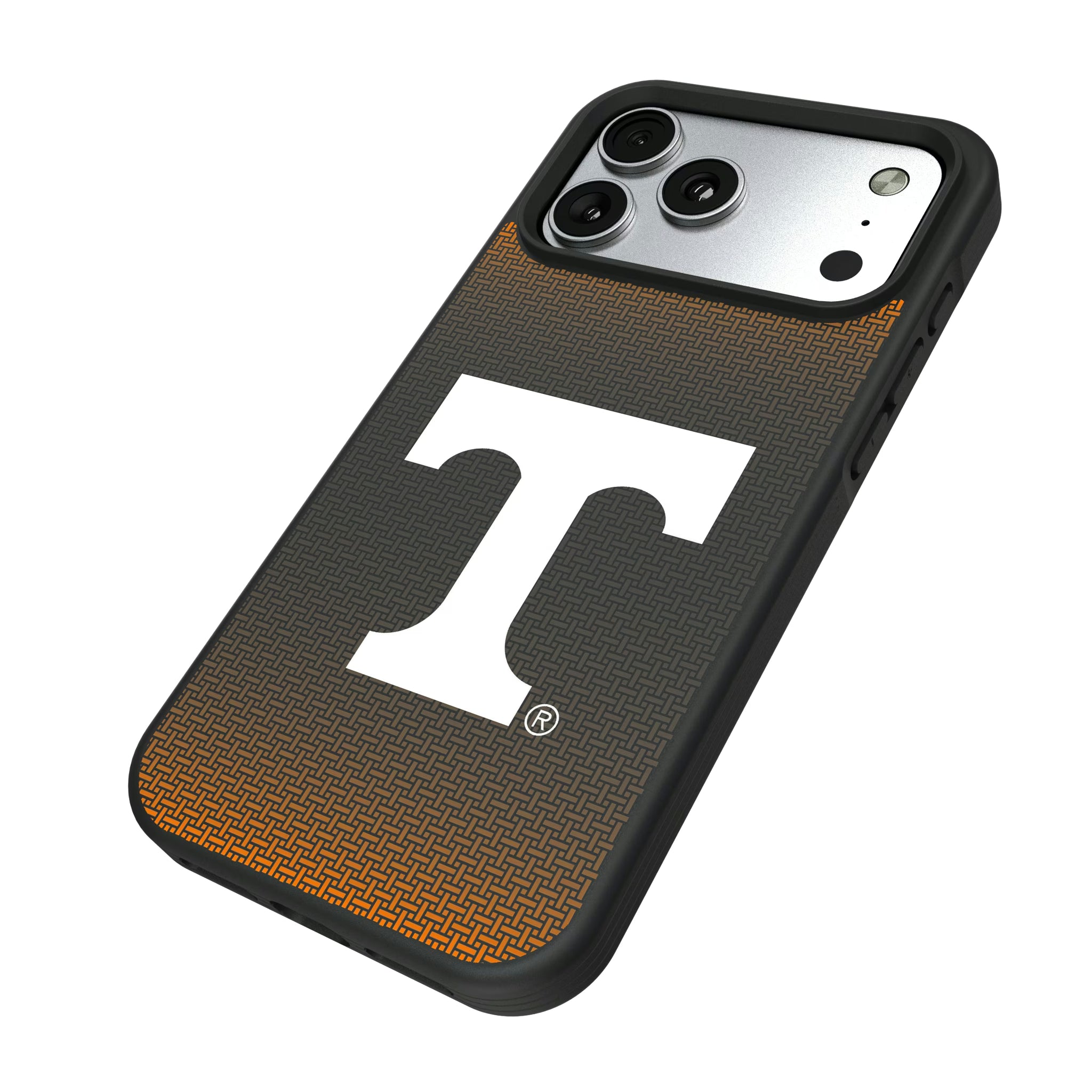 University of Tennessee Volunteers Linen iPhone Bump Phone Case for Apple iPhone - Isometric View#Device_iPhone 17 Pro Max
