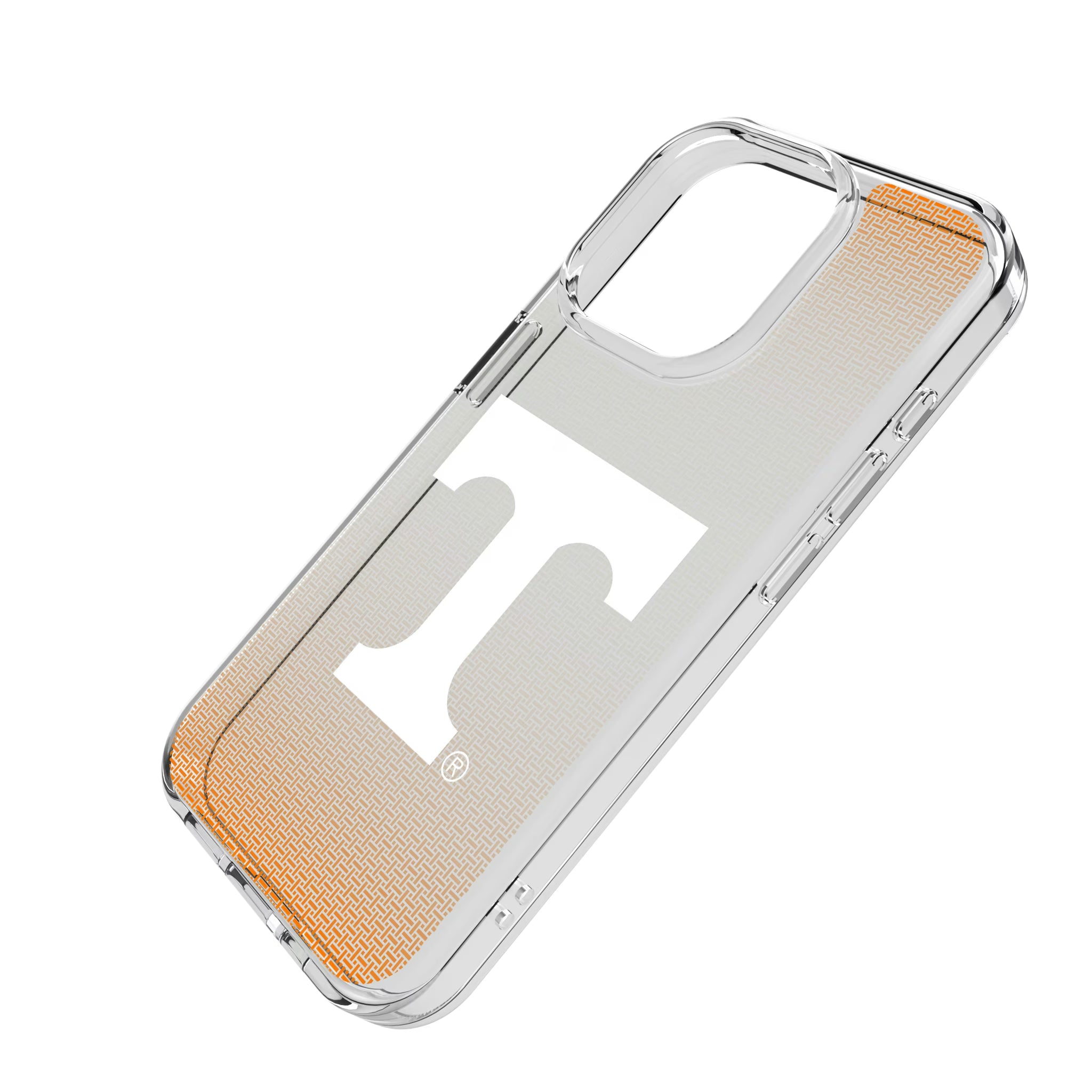 University of Tennessee Volunteers Linen iPhone Clear Phone Case for Apple iPhone - Isometric View