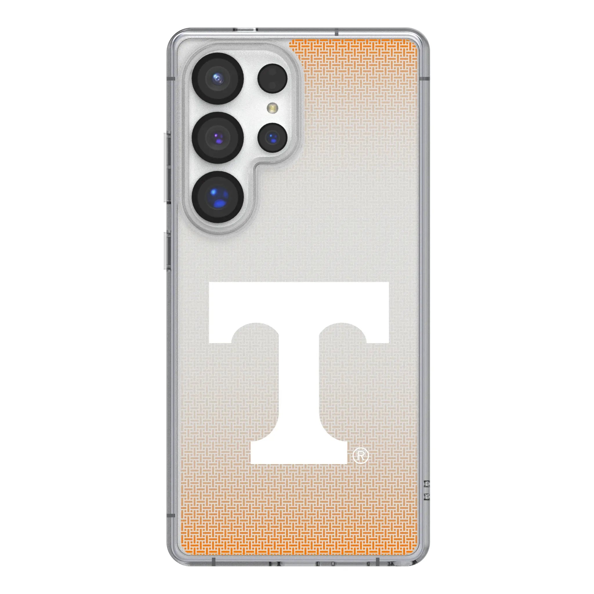 University of Tennessee Volunteers Linen Galaxy Clear Phone Case for Samsung Galaxy#Device_Galaxy S25 Ultra