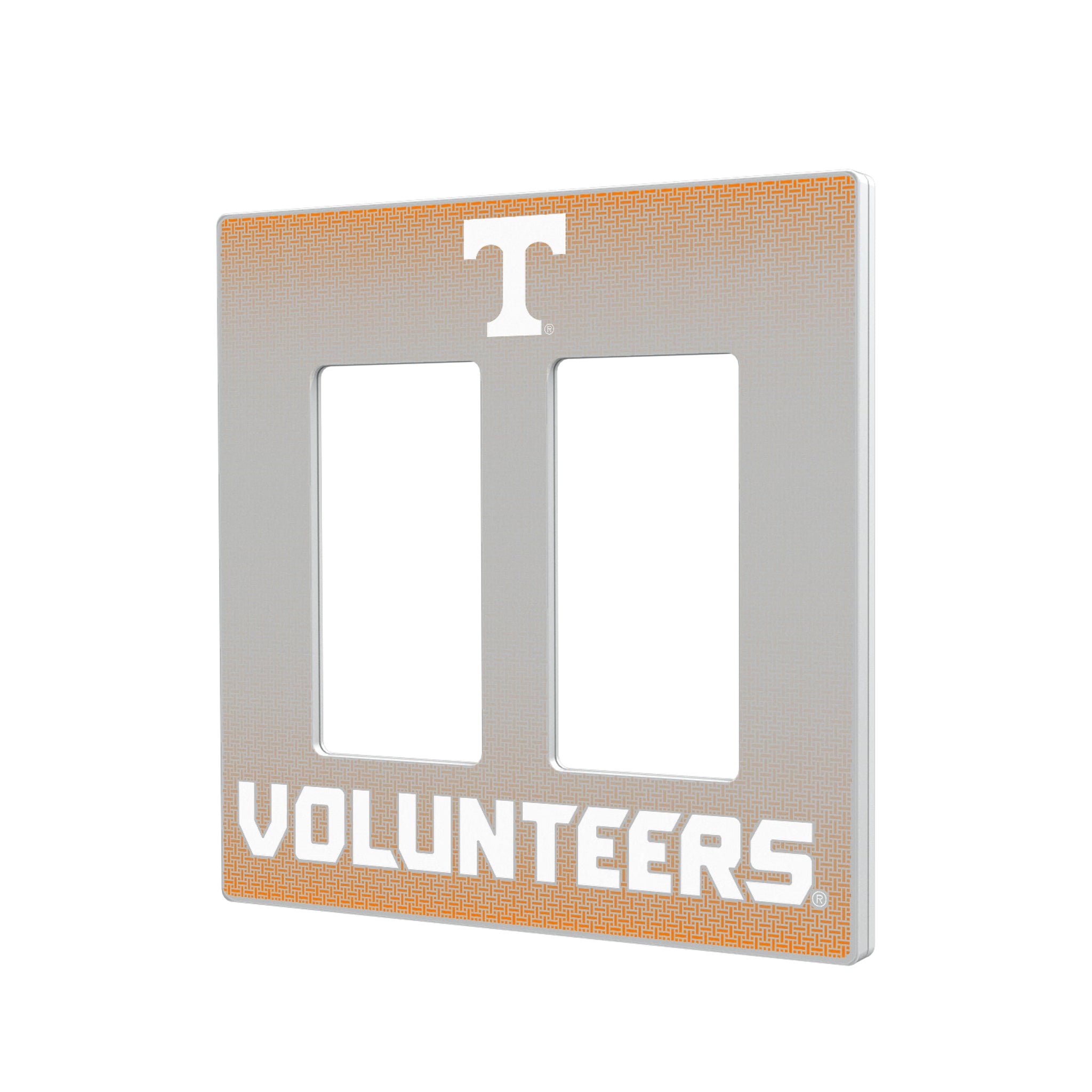 University of Tennessee Volunteers Linen Hidden-Screw Light Switch Plate#Style_Double Rocker