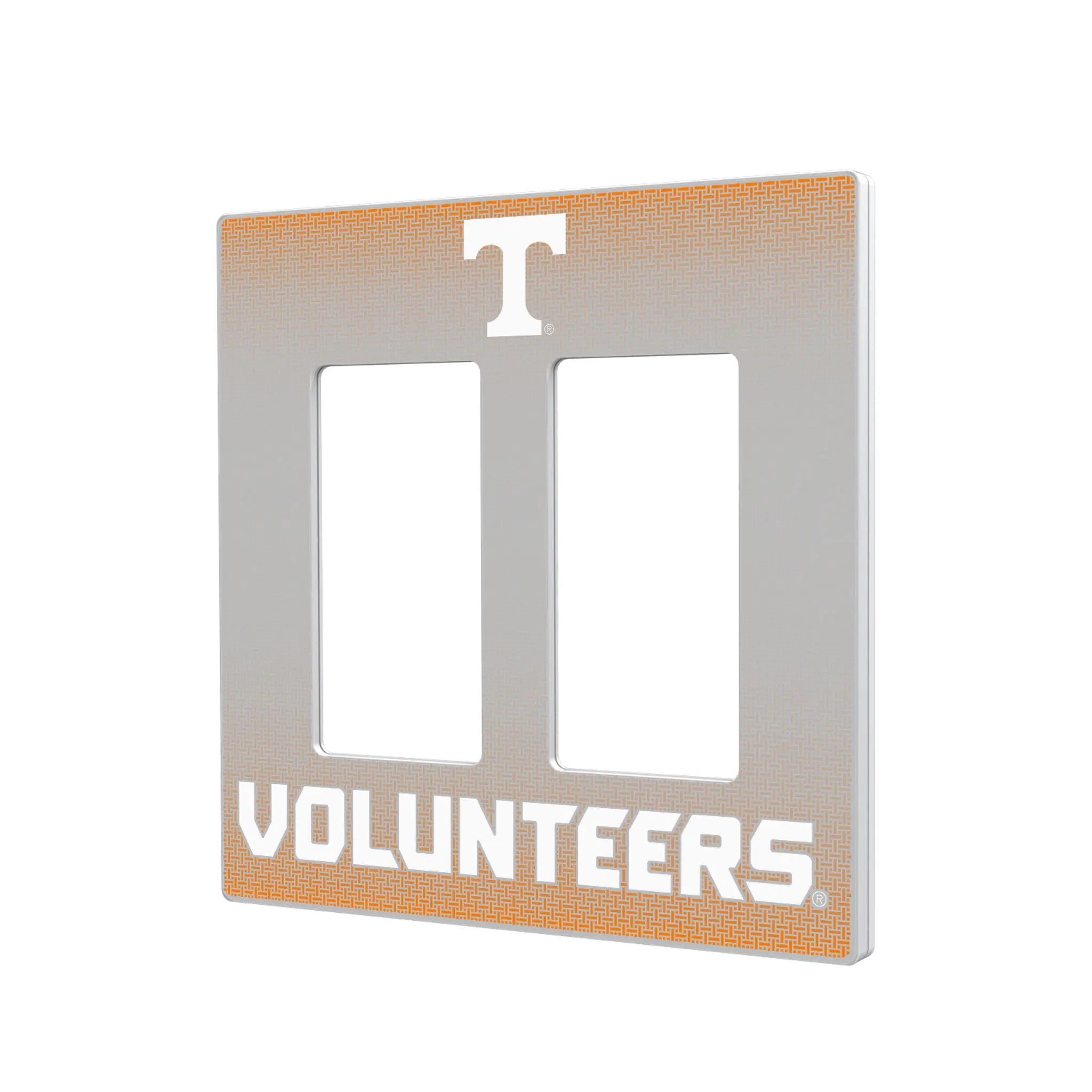 University of Tennessee Volunteers Linen Hidden-Screw Light Switch Plate#Style_Double Rocker