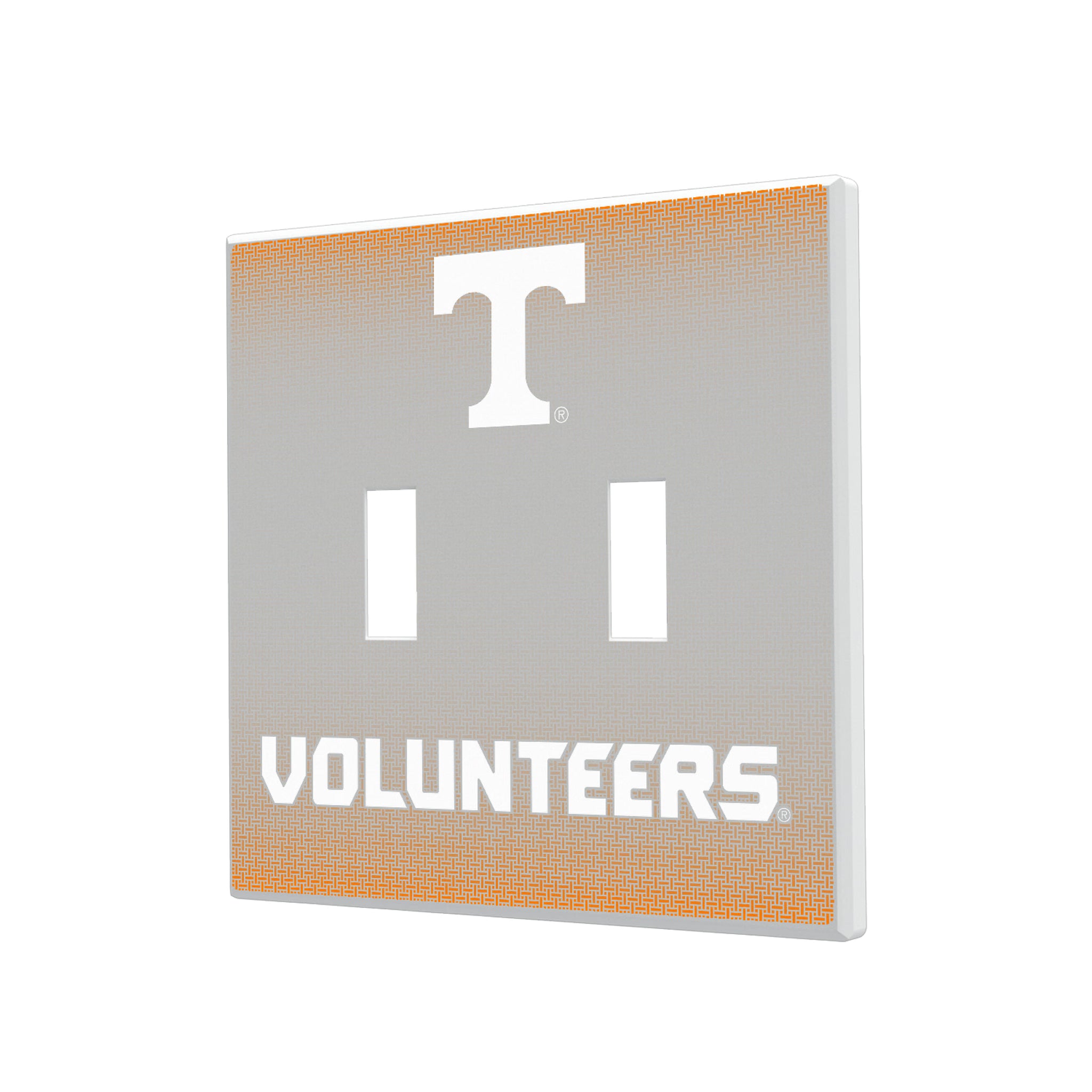 University of Tennessee Volunteers Linen Hidden-Screw Light Switch Plate#Style_Double Toggle