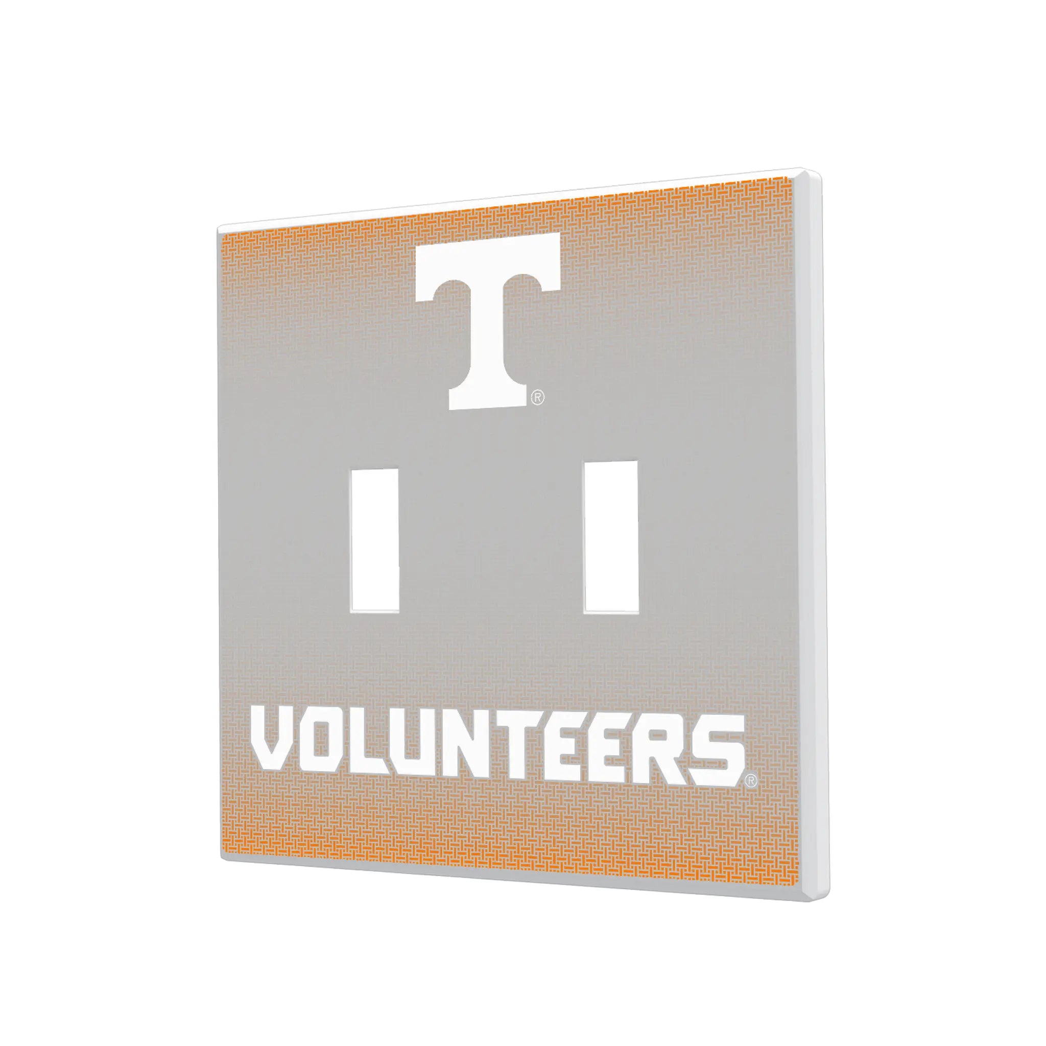 University of Tennessee Volunteers Linen Hidden-Screw Light Switch Plate#Style_Double Toggle