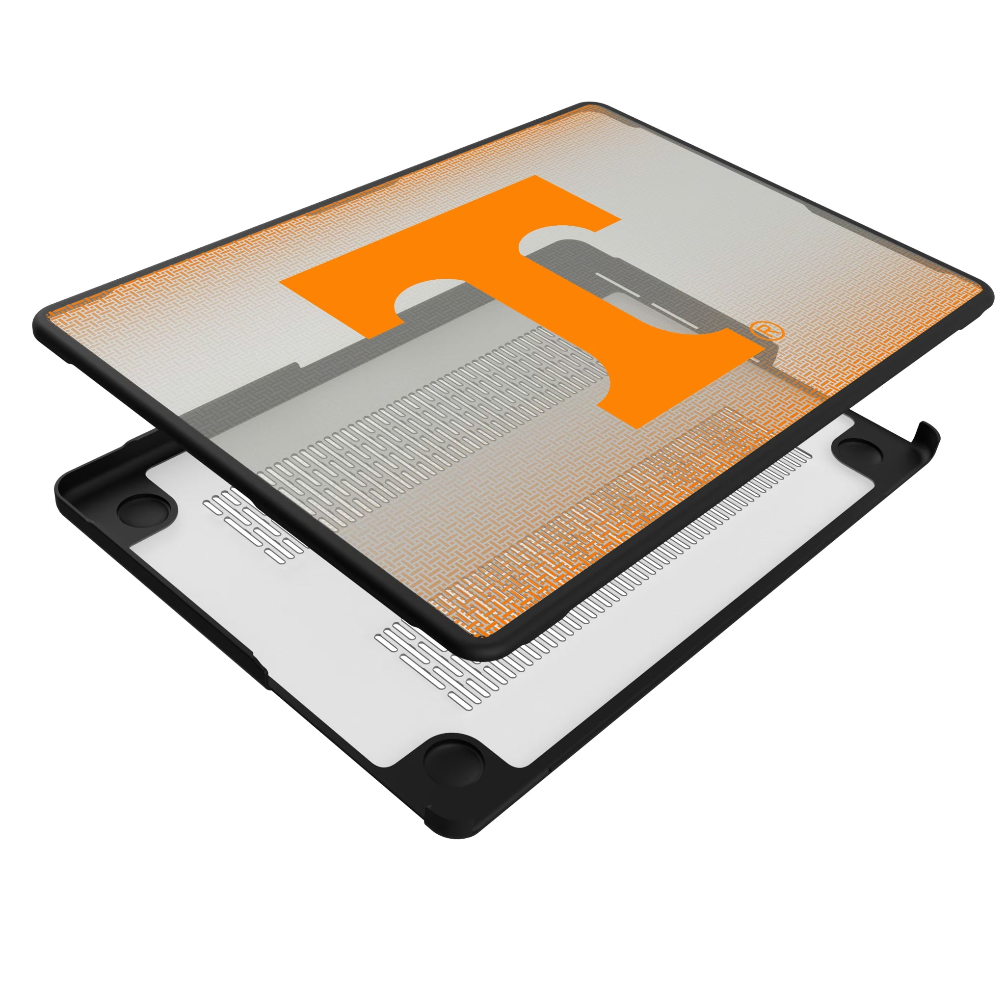 University of Tennessee Volunteers Linen MacBook Laptop Case for Apple MacBook - Isometric View#Device_MacBook Pro (14-inch, 2021) / MacBook Pro (14-inch, 2023) / MacBook Pro (14-inch, 2024)