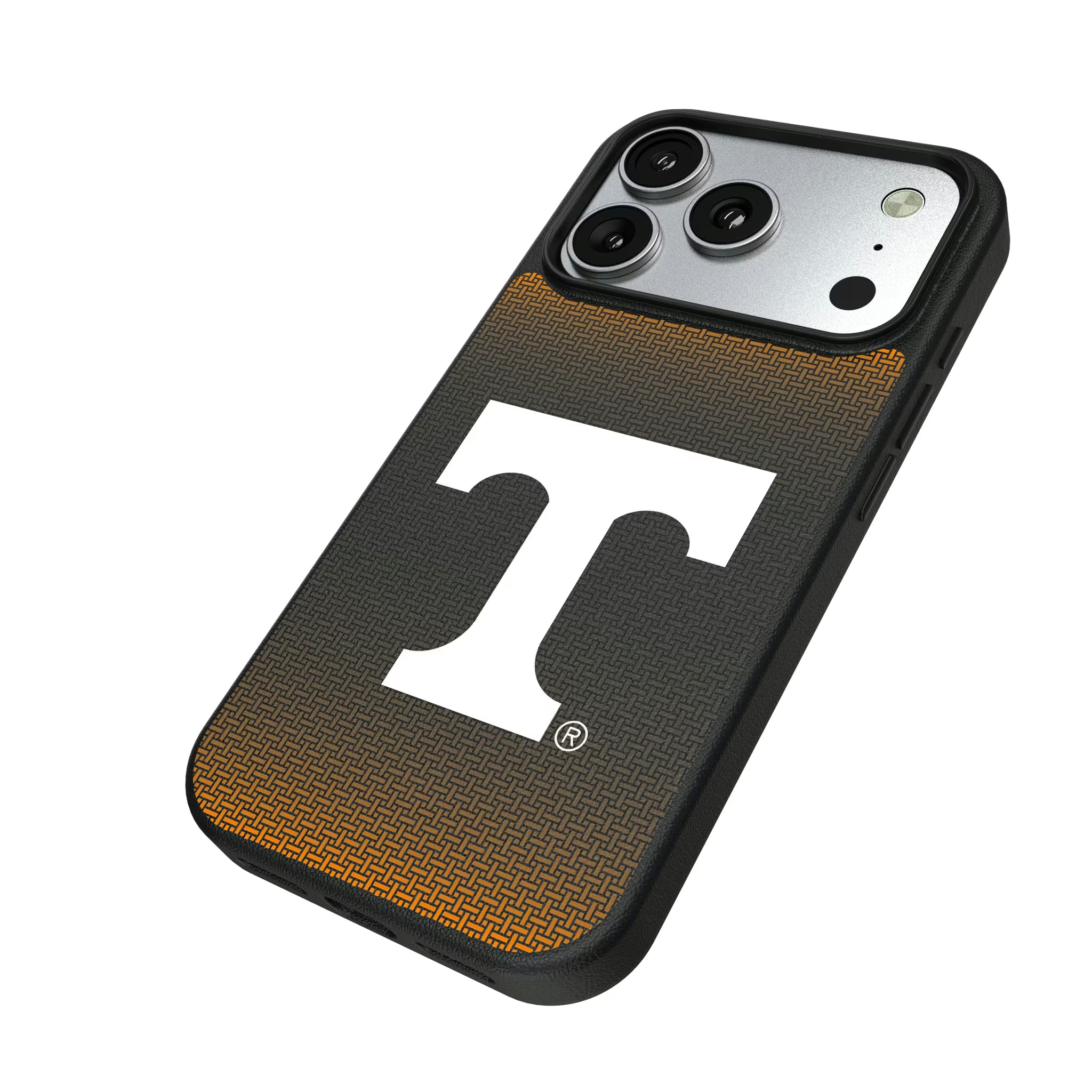 University of Tennessee Volunteers Linen iPhone MagSafe Compatible Phone Case for Apple iPhone - Isometric View#Device_iPhone 17 Pro