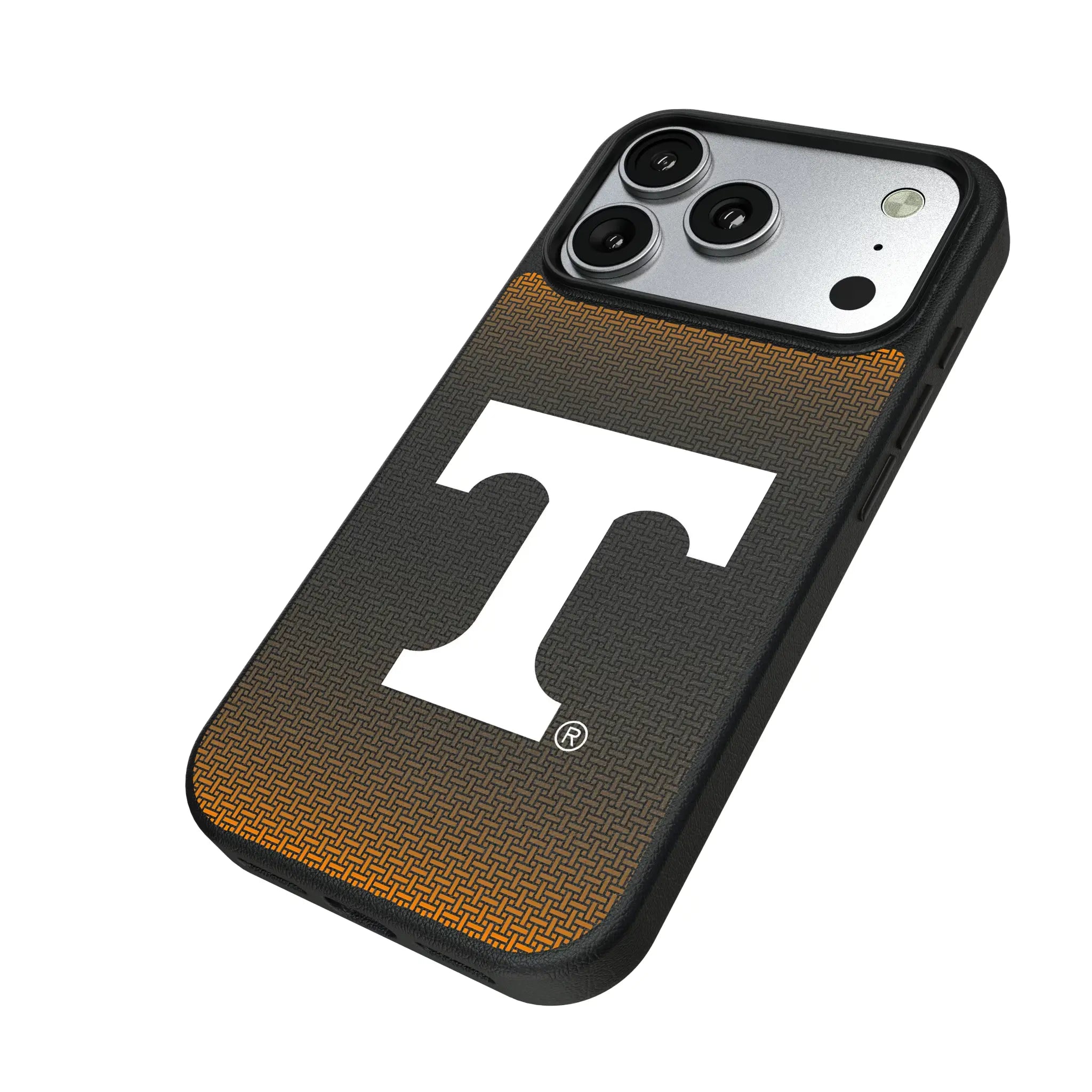 University of Tennessee Volunteers Linen iPhone MagSafe Compatible Phone Case for Apple iPhone - Isometric View#Device_iPhone 17 Pro
