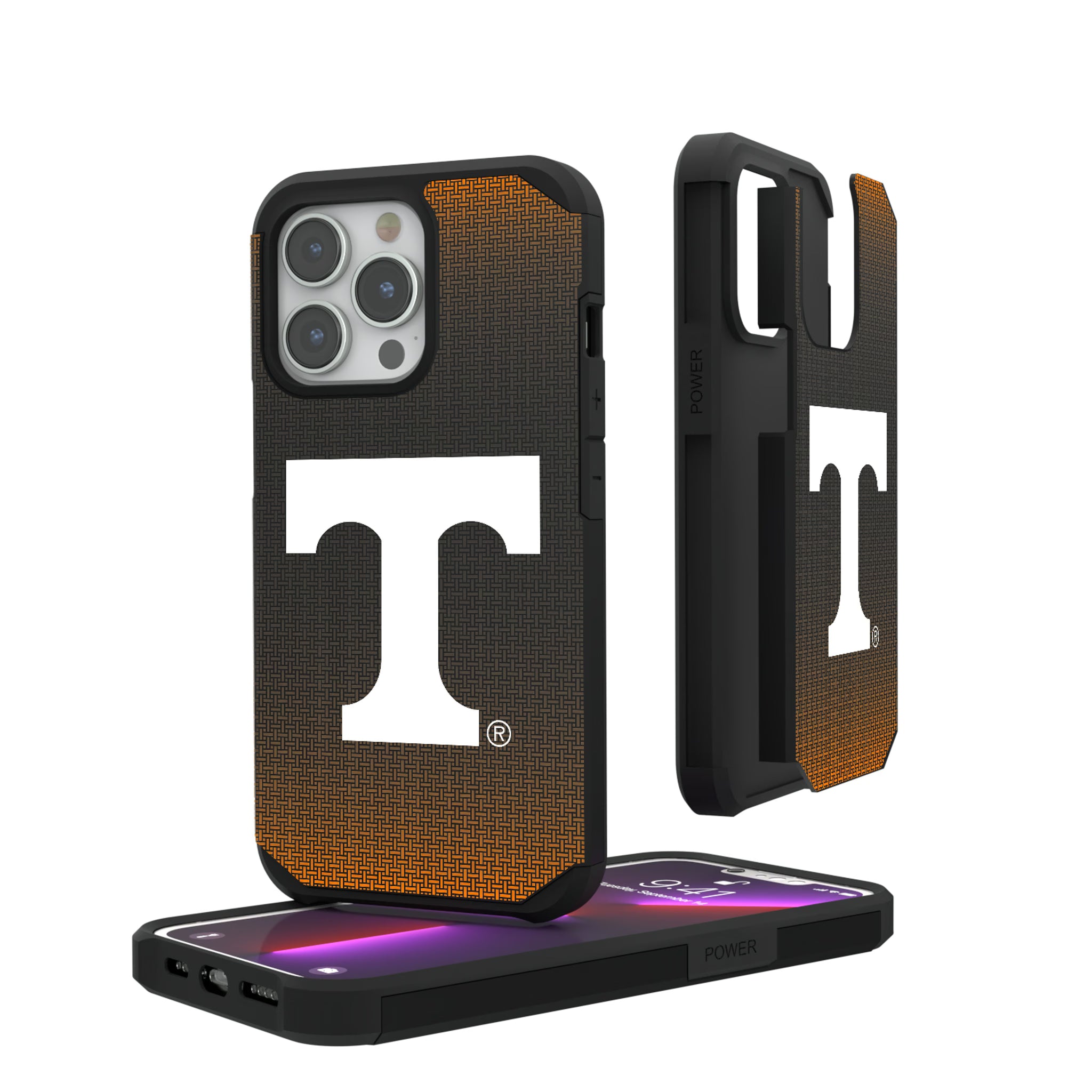 University of Tennessee Volunteers Linen iPhone Rugged Phone Case for Apple iPhone#Device_iPhone 13 Pro