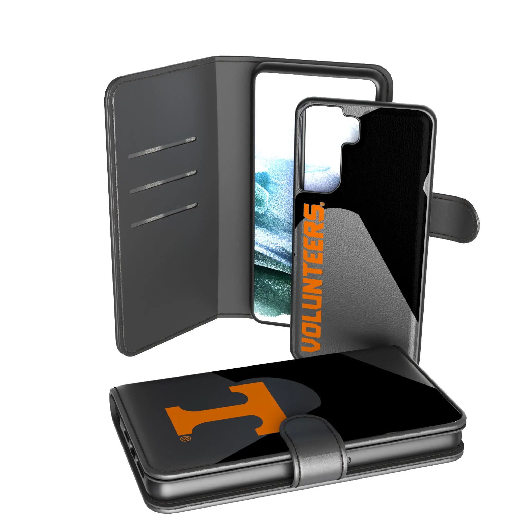 University of Tennessee Volunteers Monocolor Tilt Galaxy Wallet Phone Case for Samsung Galaxy