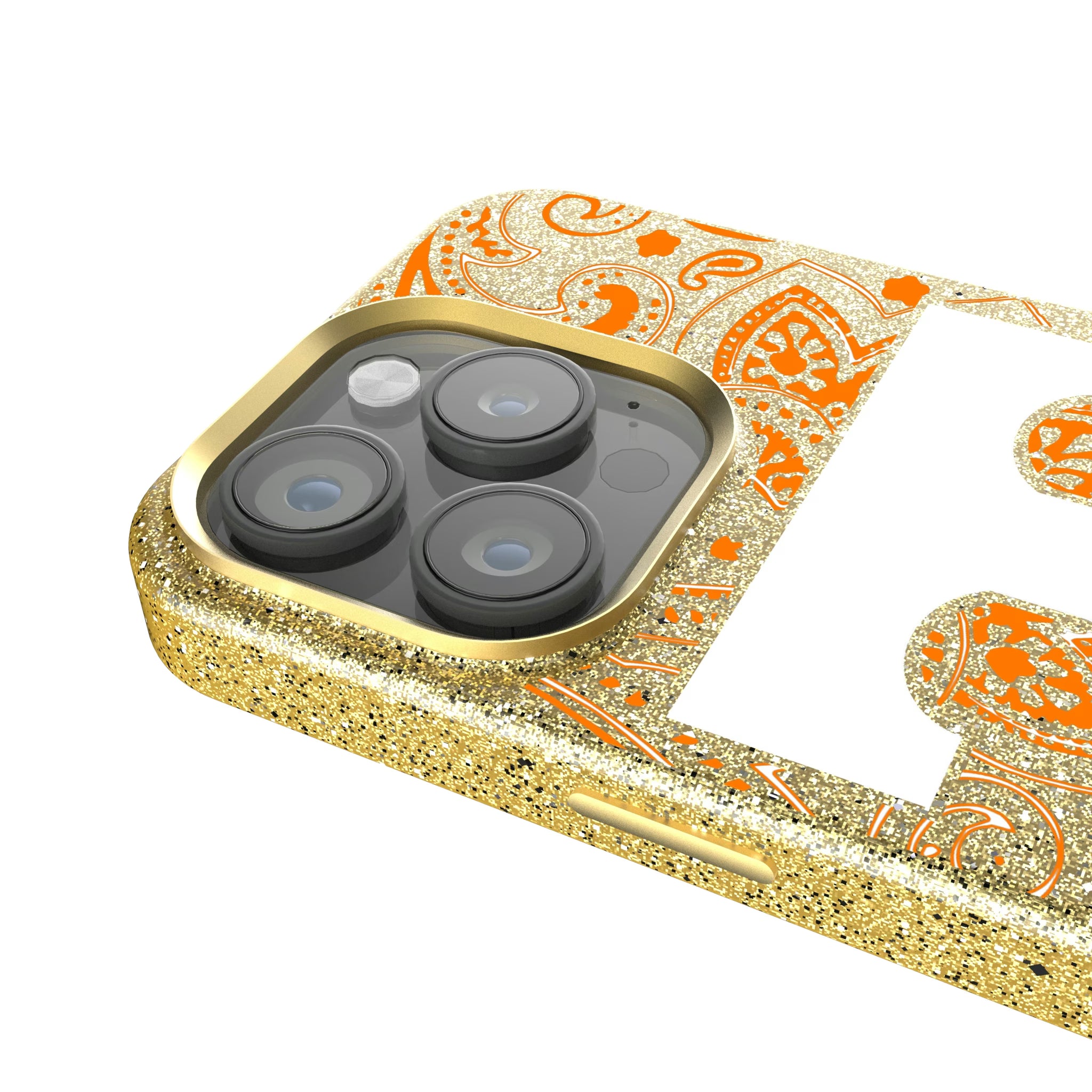 University of Tennessee Volunteers Paisley iPhone Bling Phone Case for Apple iPhone - Detail
