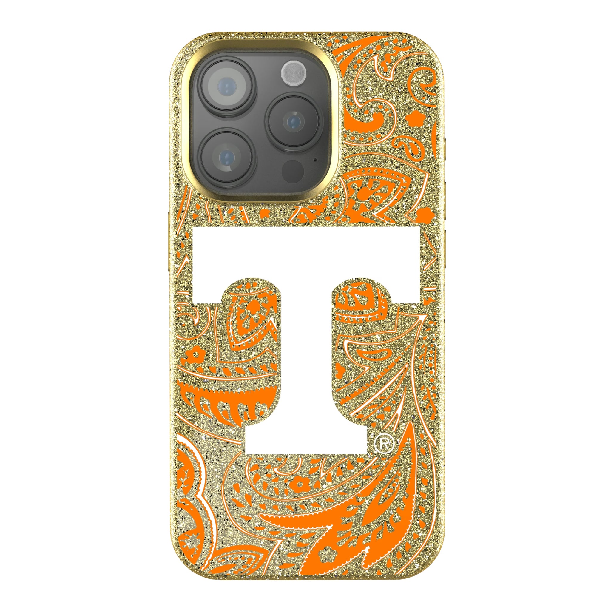 University of Tennessee Volunteers Paisley iPhone Bling Phone Case for Apple iPhone