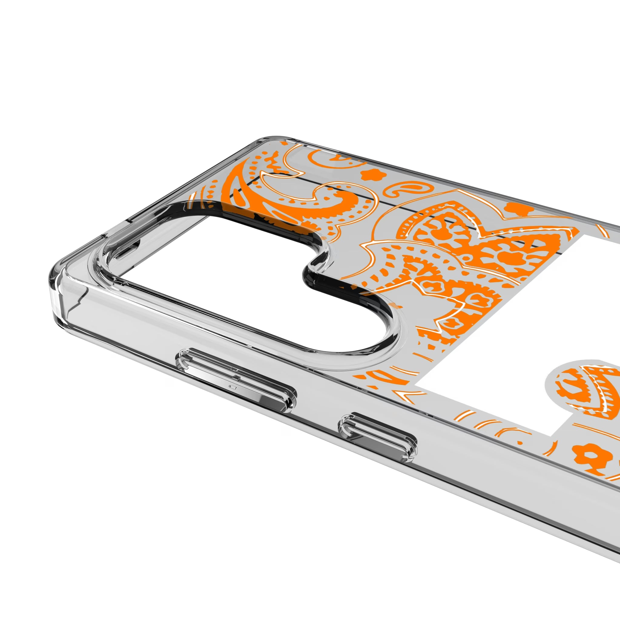 University of Tennessee Volunteers Paisley Galaxy Clear Phone Case for Samsung Galaxy - Detail