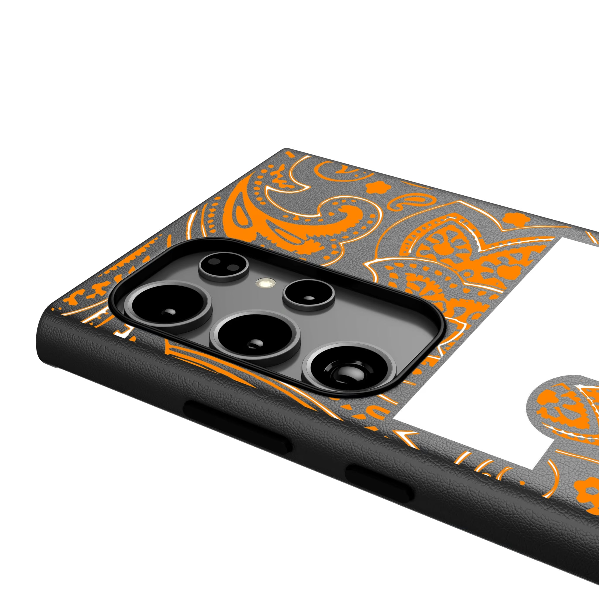 University of Tennessee Volunteers Paisley Galaxy MagSafe Compatible Phone Case for Samsung Galaxy - Detail