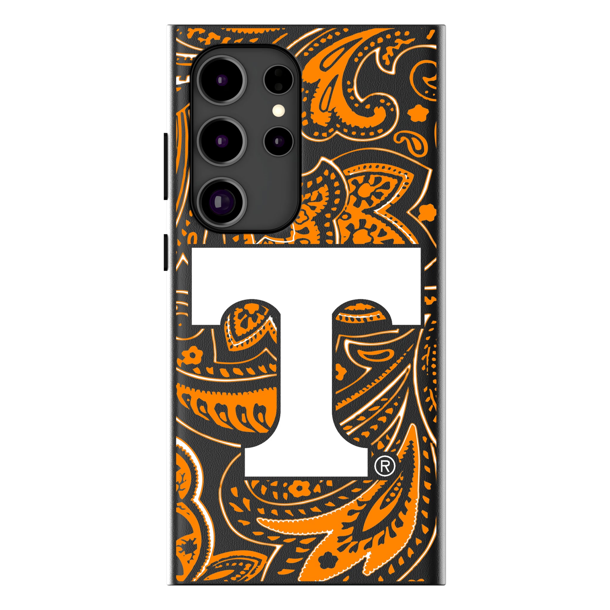 University of Tennessee Volunteers Paisley Galaxy MagSafe Compatible Phone Case for Samsung Galaxy