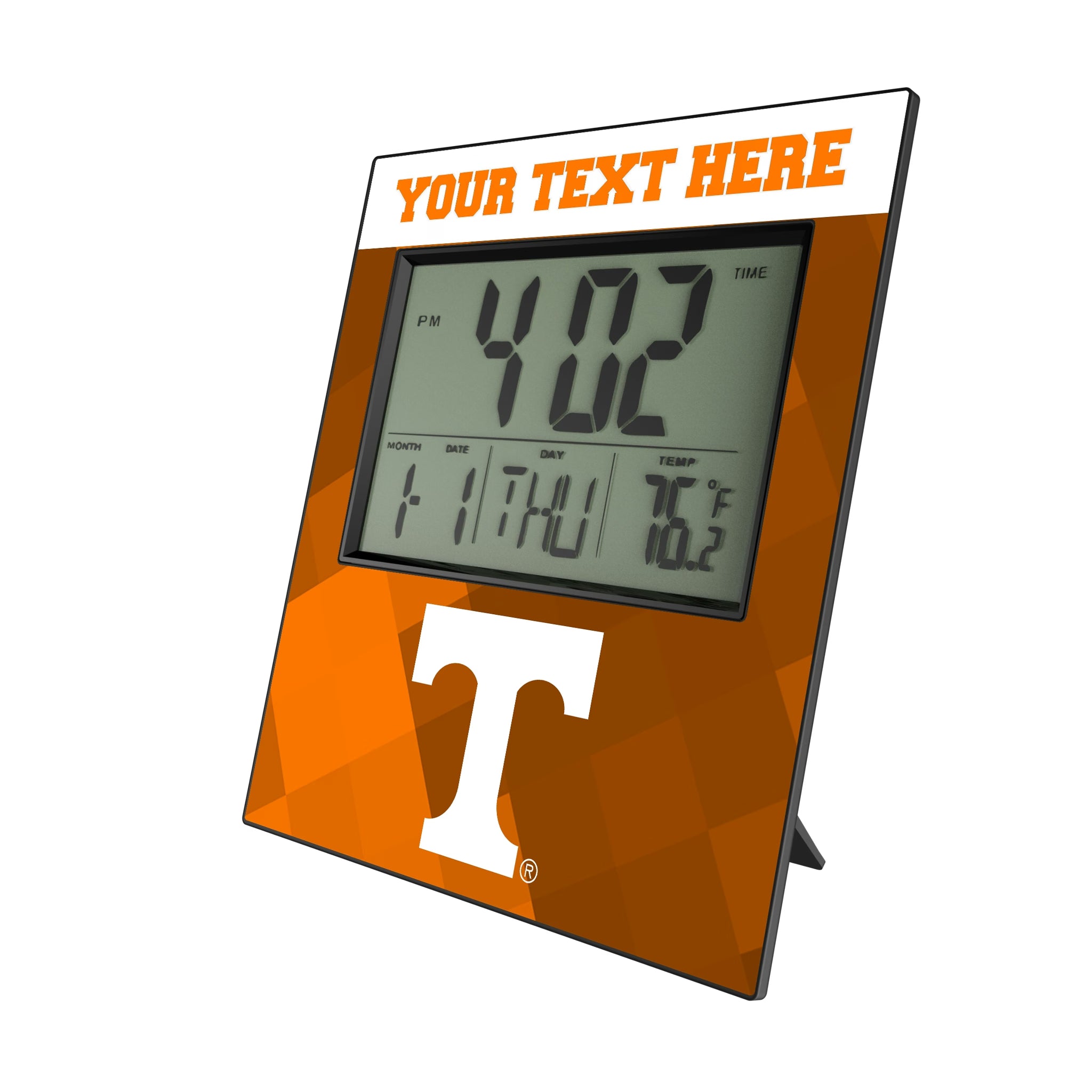 University of Tennessee Volunteers Personalized Color Block Wall Clock