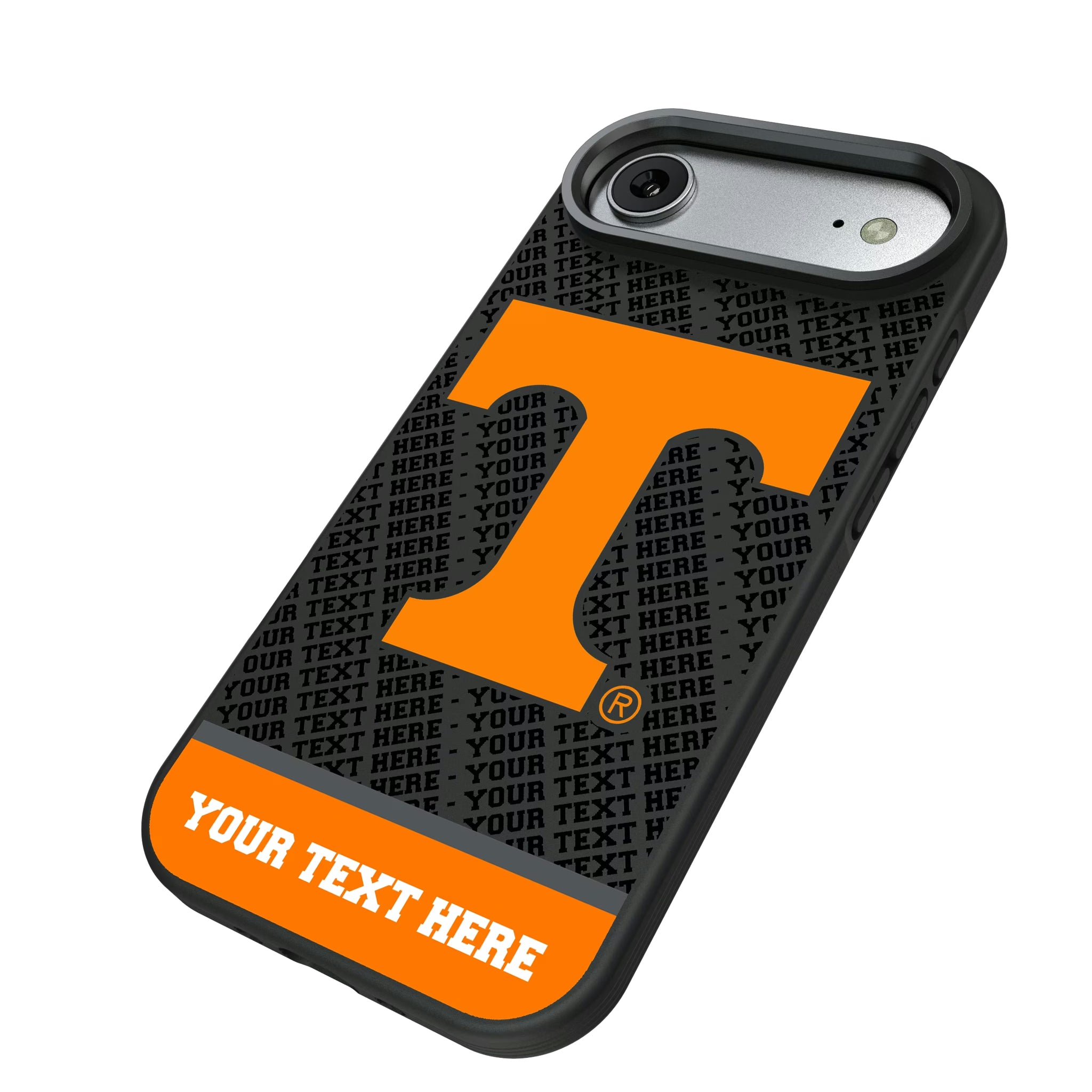 University of Tennessee Volunteers Personalized EndZone Plus iPhone Bump Phone Case for Apple iPhone - Isometric View#Device_iPhone Air