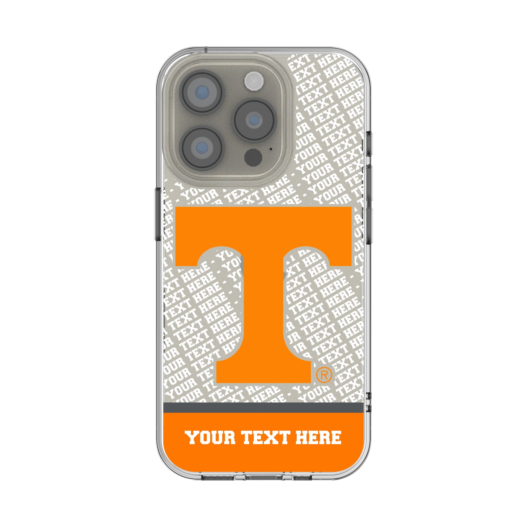 University of Tennessee Volunteers Personalized EndZone Plus iPhone Clear Phone Case for Apple iPhone