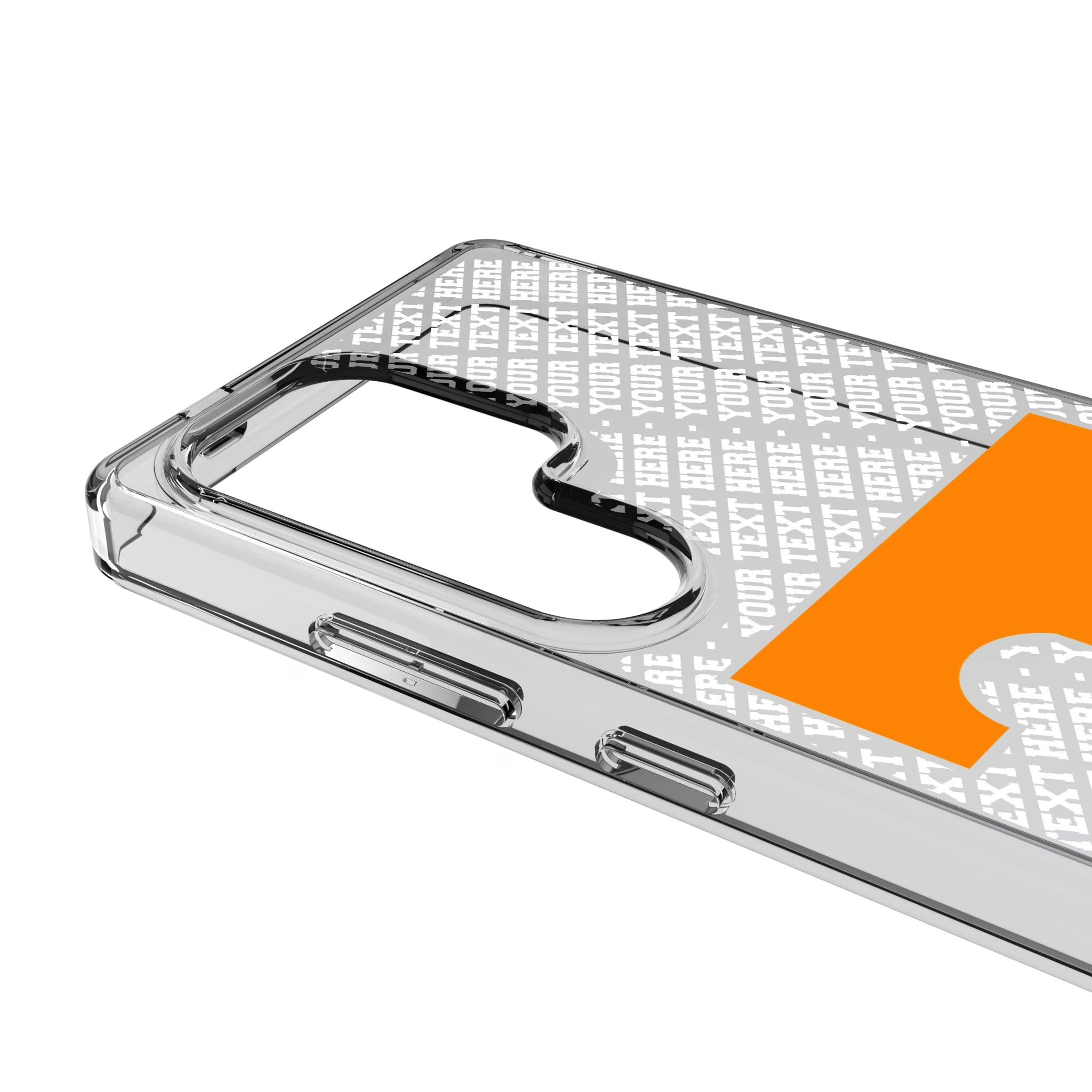 University of Tennessee Volunteers Personalized EndZone Plus Galaxy Clear Phone Case for Samsung Galaxy - Detail