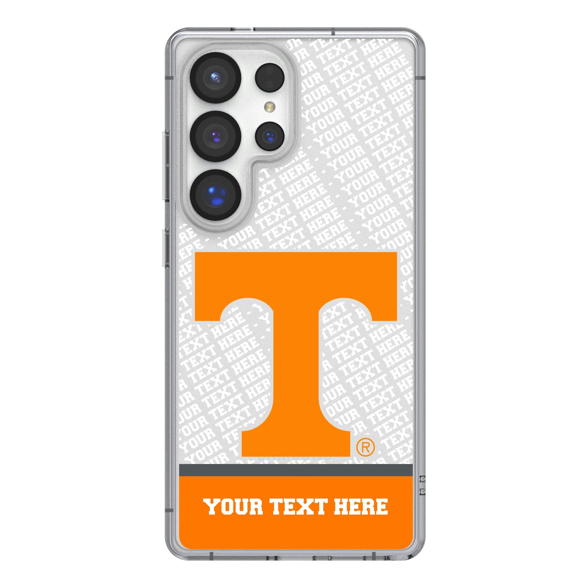 University of Tennessee Volunteers Personalized EndZone Plus Galaxy Clear Phone Case for Samsung Galaxy