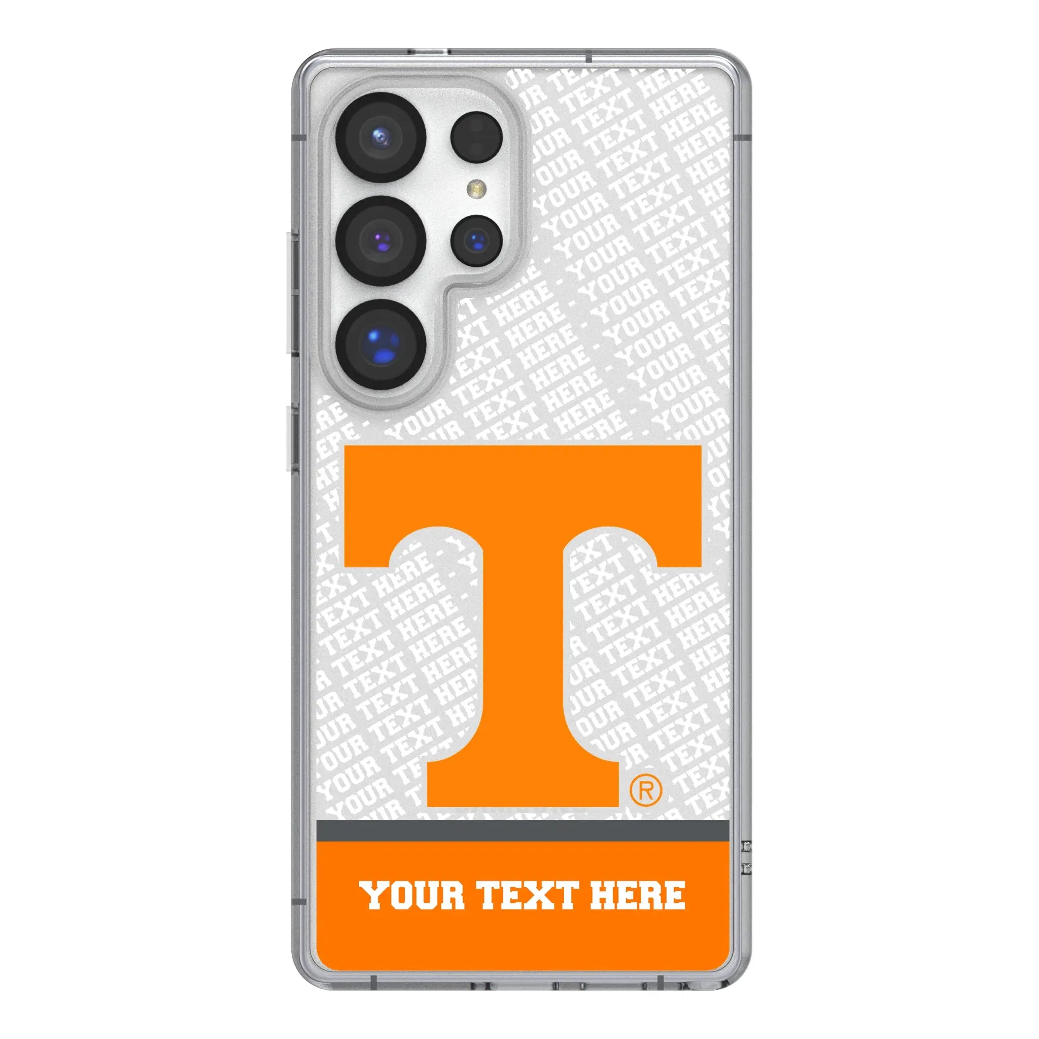 University of Tennessee Volunteers Personalized EndZone Plus Galaxy Clear Phone Case for Samsung Galaxy#Device_Galaxy S25 Ultra