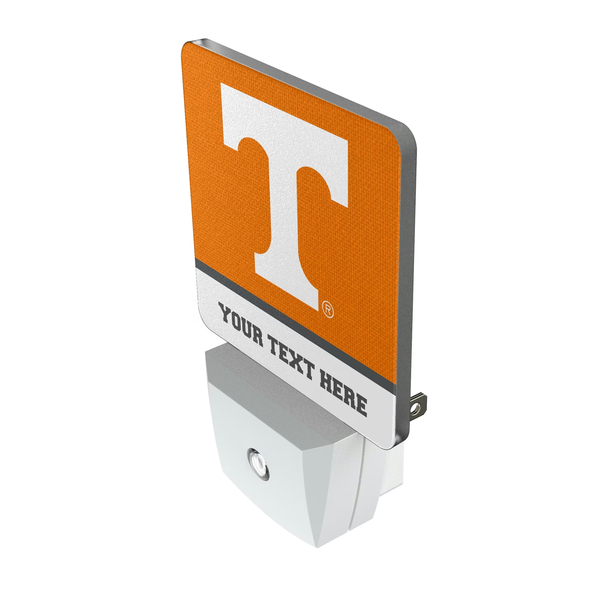 University of Tennessee Volunteers Personalized Endzone Solid Night Light 2-Pack - Isometric View
