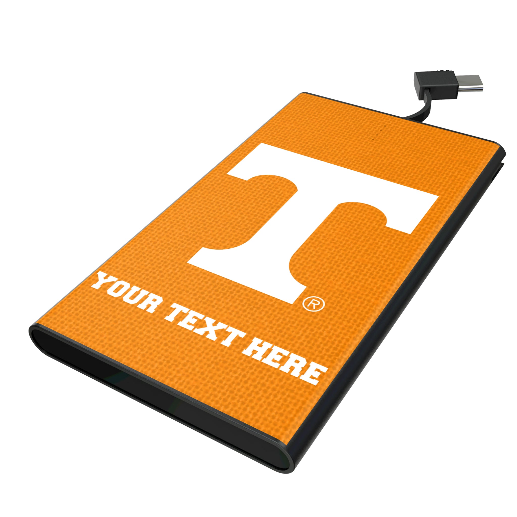 University of Tennessee Volunteers Personalized Solid 5000mAh Flat Powerbank