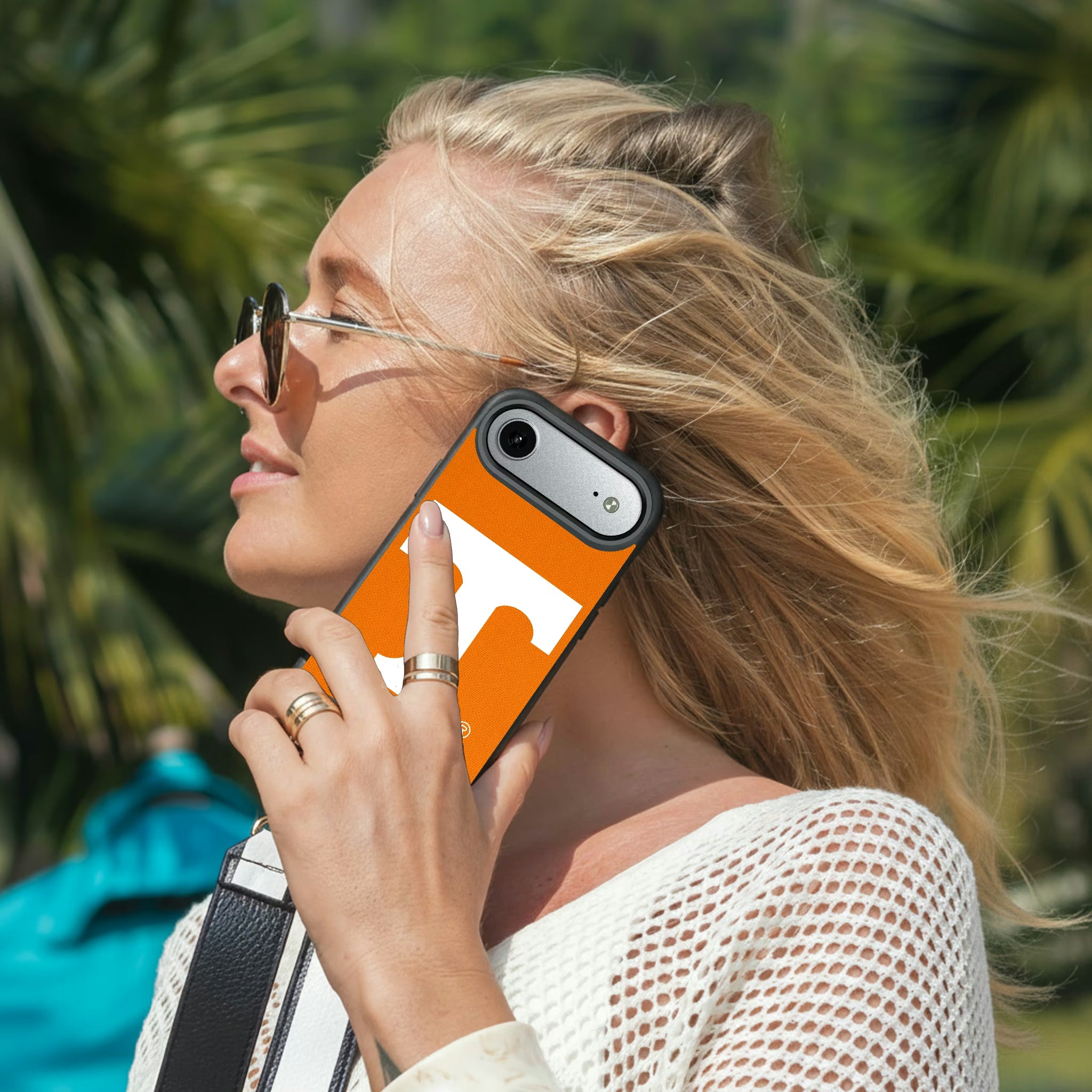 University of Tennessee Volunteers Personalized Stripe iPhone Bump Phone Case for Apple iPhone - Lifestyle#Device_iPhone Air