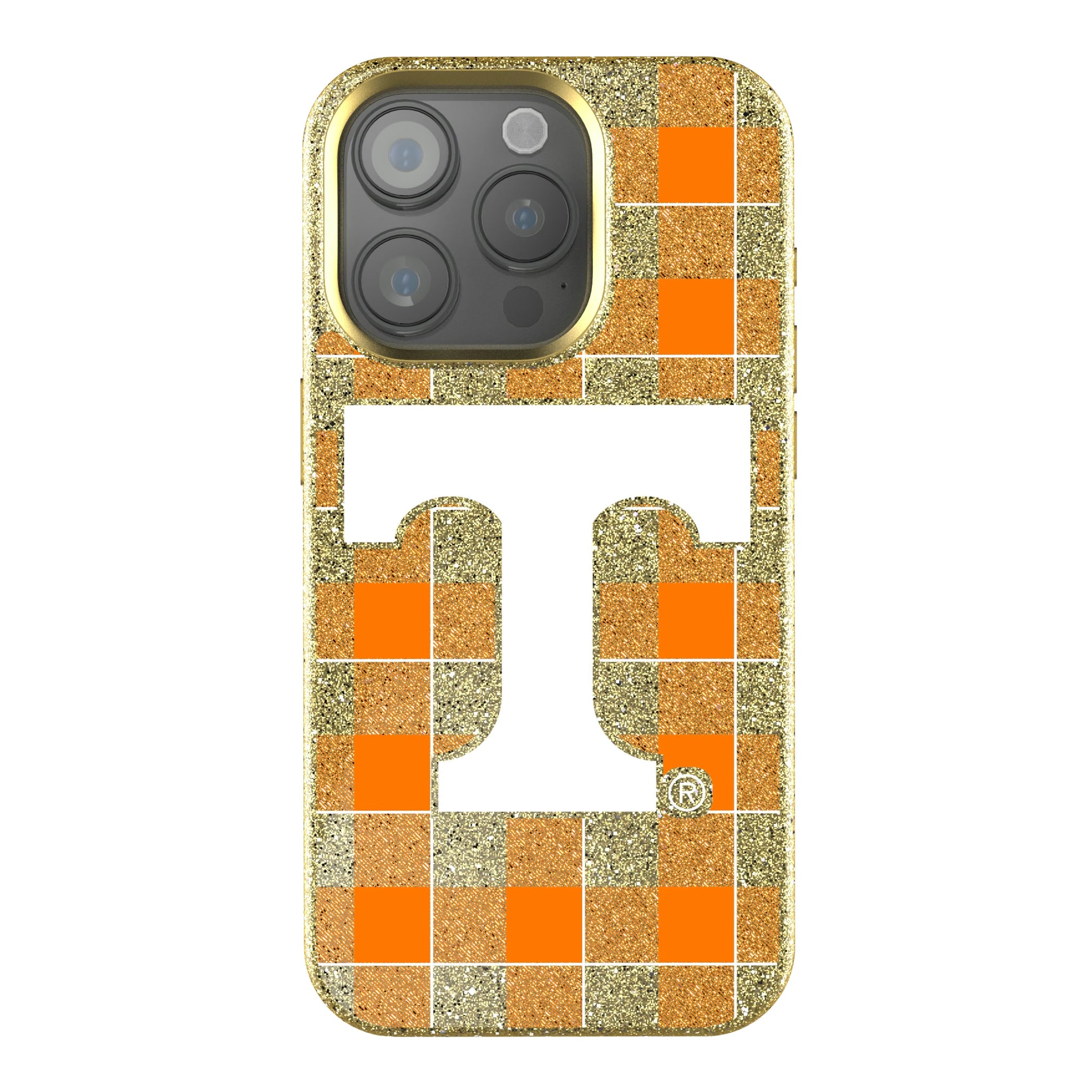 University of Tennessee Volunteers Plaid iPhone Bling Phone Case for Apple iPhone