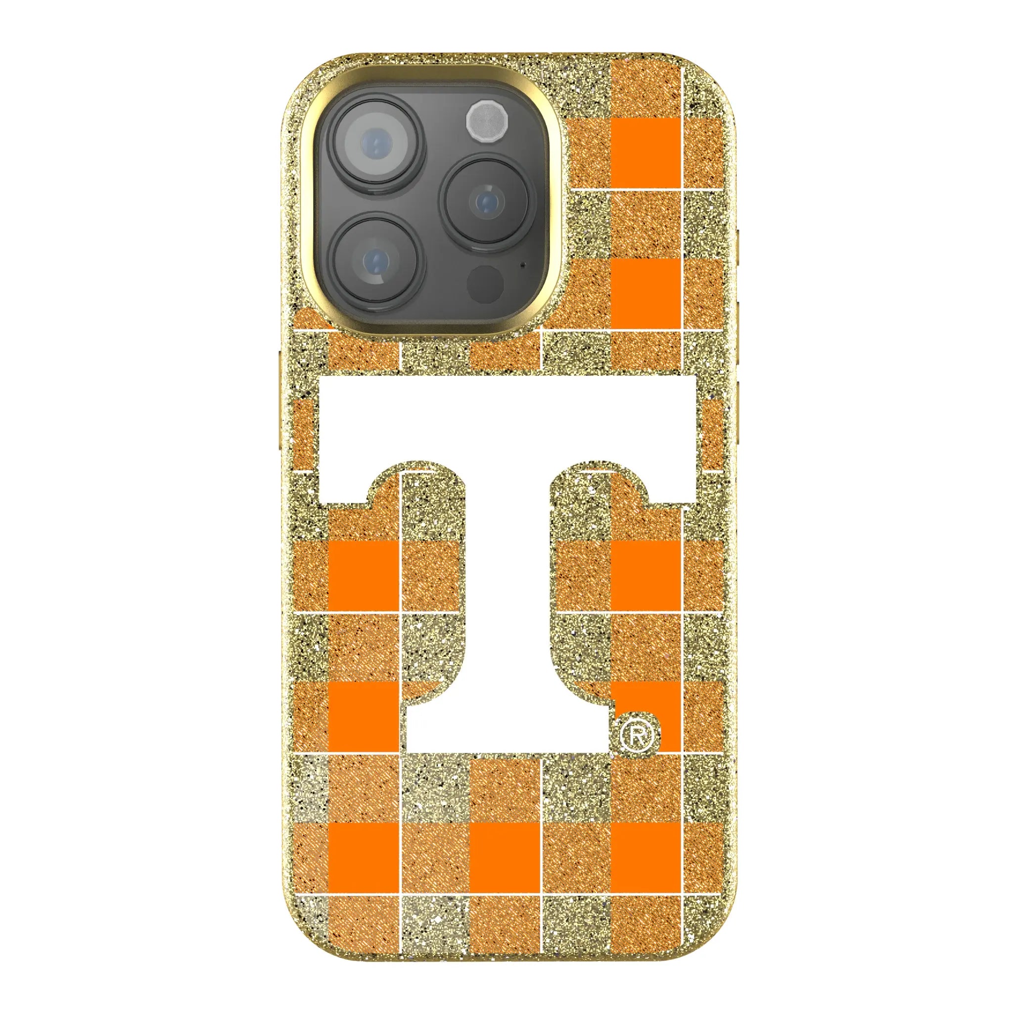 University of Tennessee Volunteers Plaid iPhone Bling Phone Case for Apple iPhone