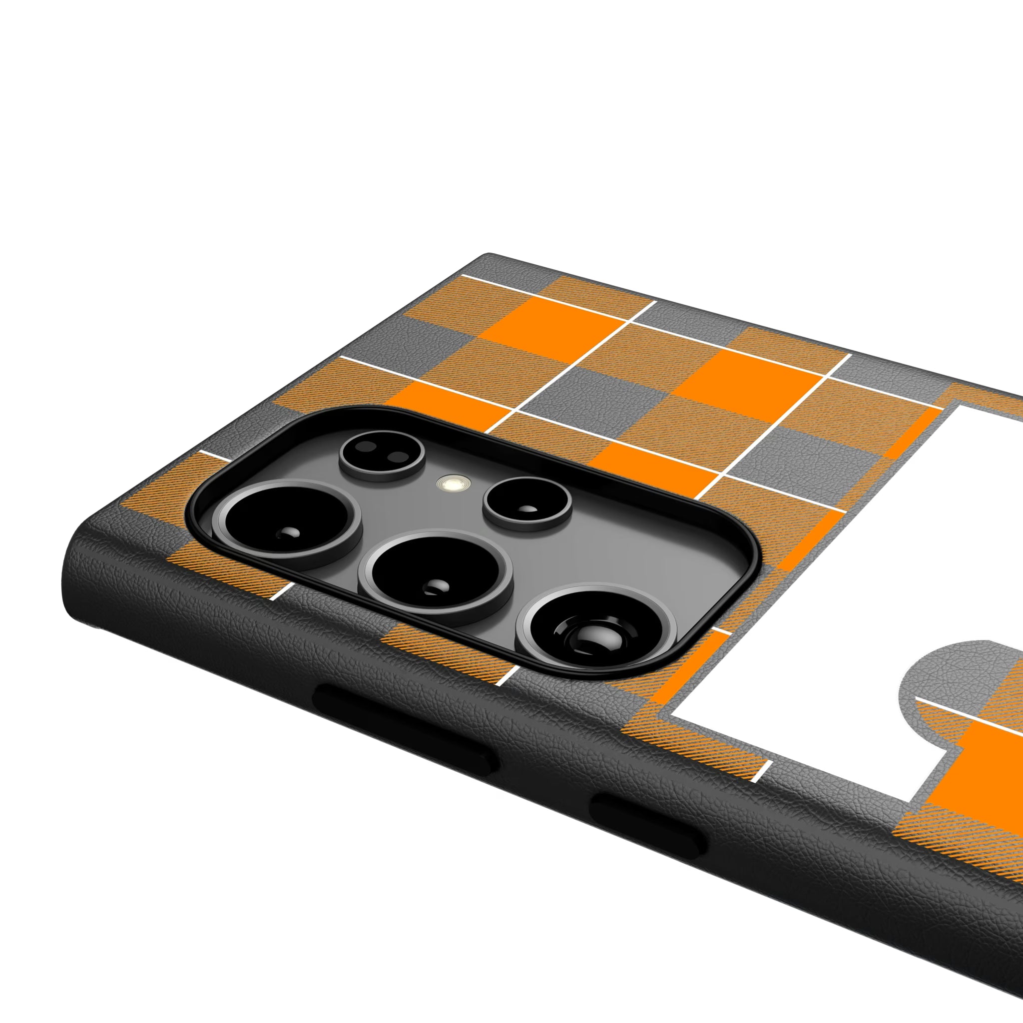 University of Tennessee Volunteers Plaid Galaxy MagSafe Compatible Phone Case for Samsung Galaxy - Detail