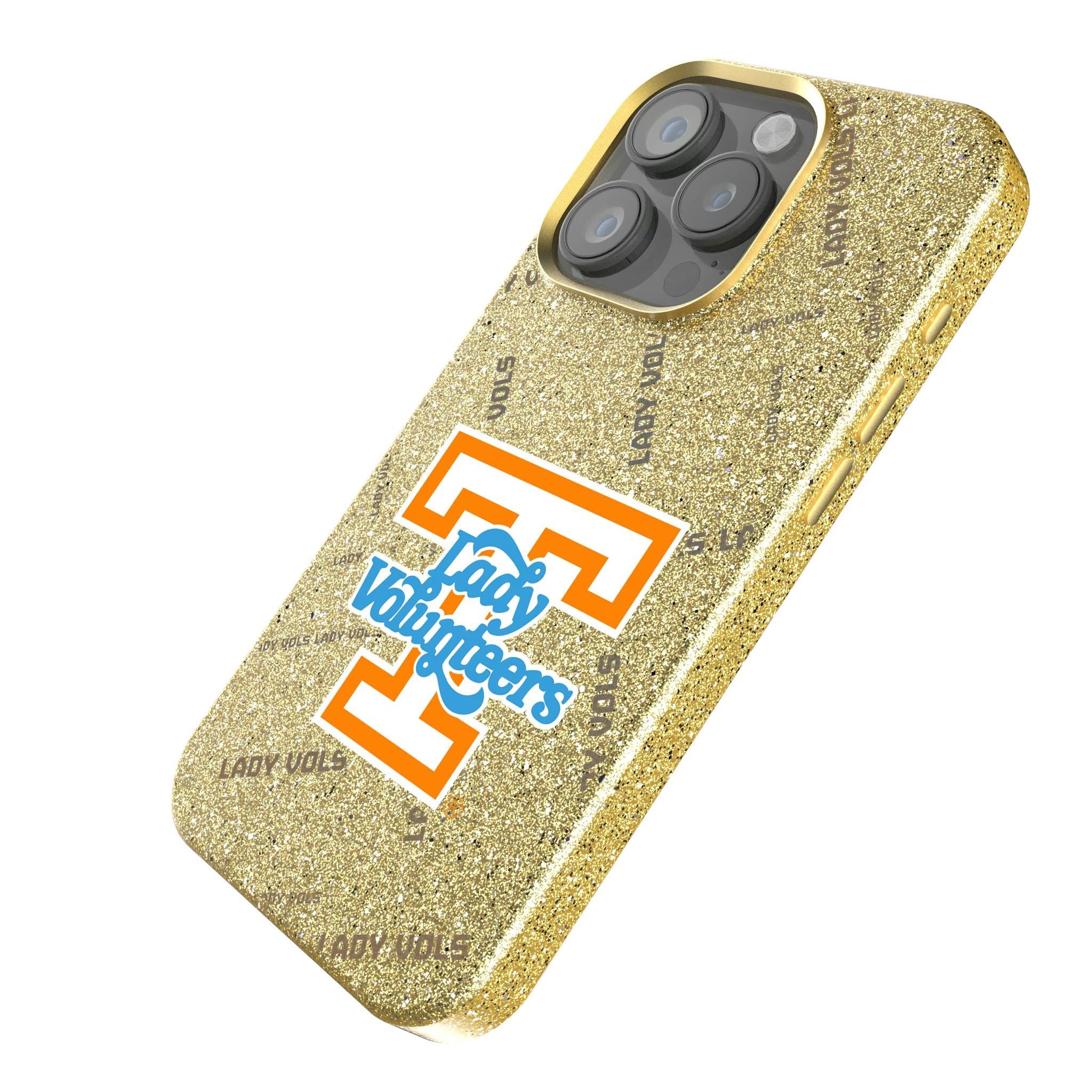 University of Tennessee Volunteers Quadtile iPhone Bling Phone Case for Apple iPhone - Isometric View