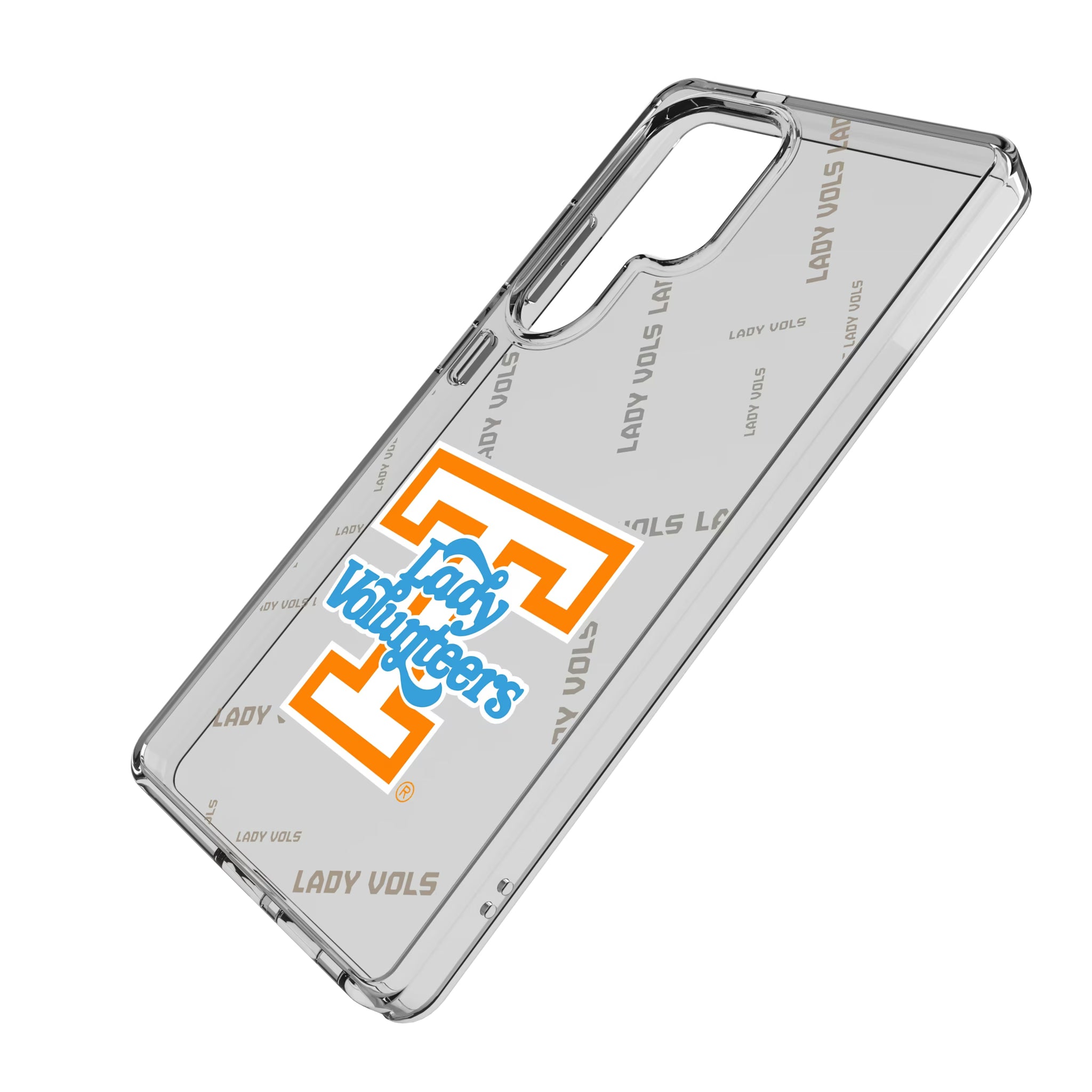 University of Tennessee Volunteers Quadtile Galaxy Clear Phone Case for Samsung Galaxy - Isometric View
