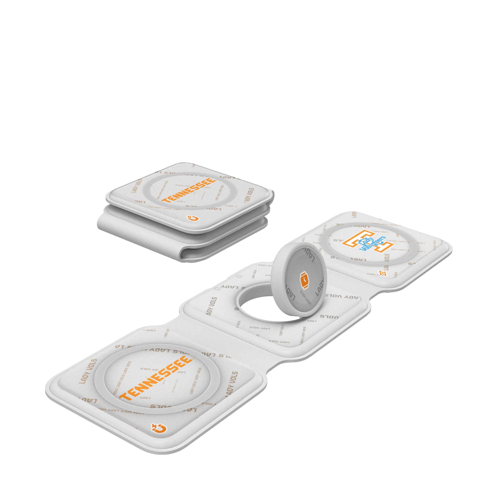University of Tennessee Volunteers Quadtile Foldable 3 in 1 Charger