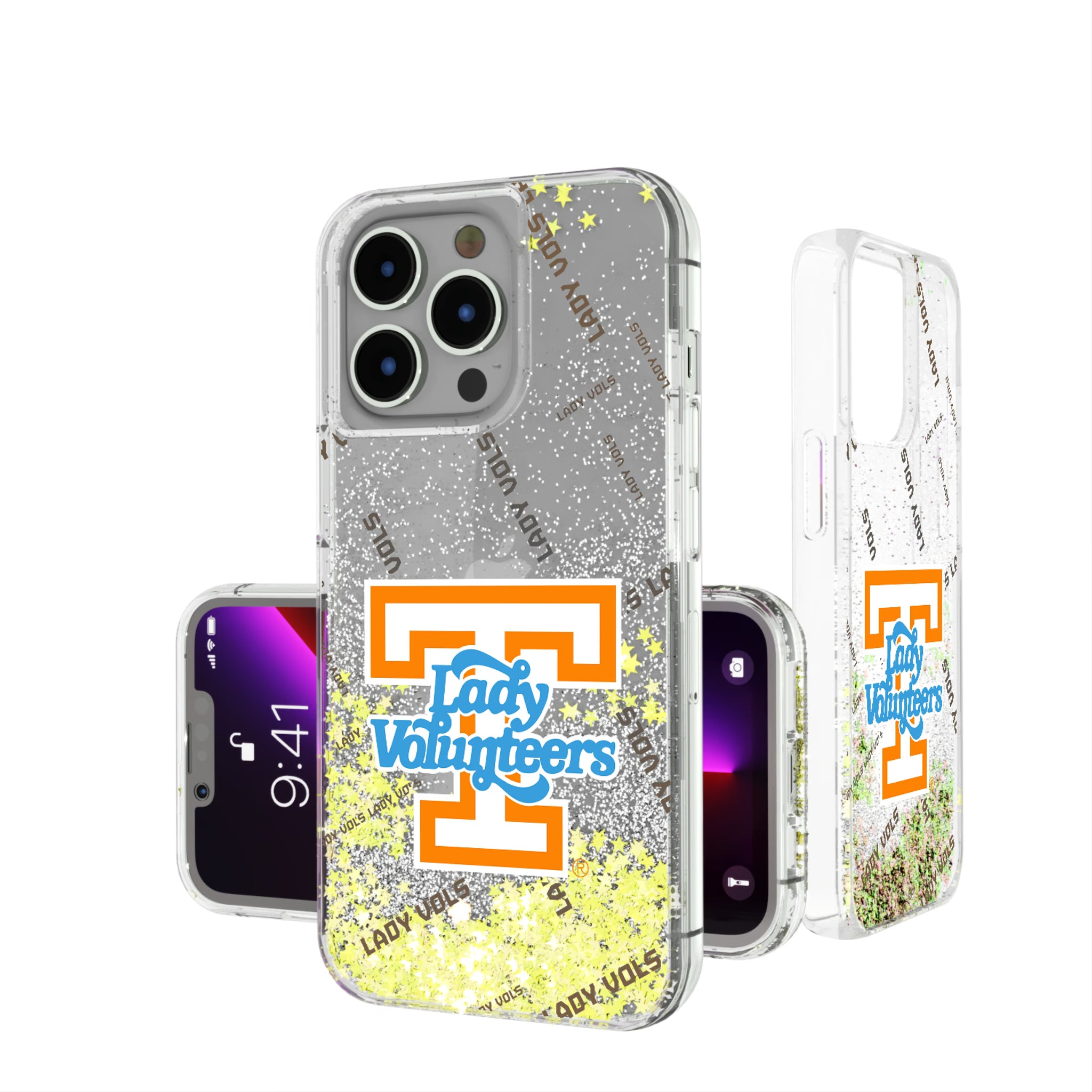 University of Tennessee Volunteers Quadtile iPhone Glitter Phone Case for Apple iPhone
