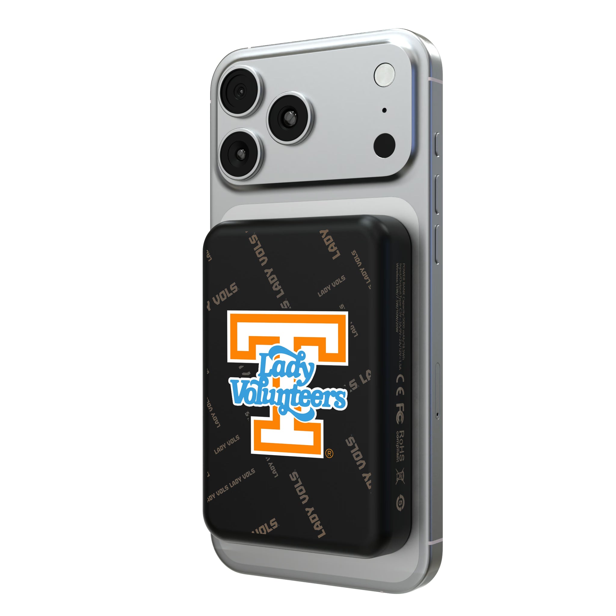 University of Tennessee Volunteers Quadtile Wireless Mag Power Bank