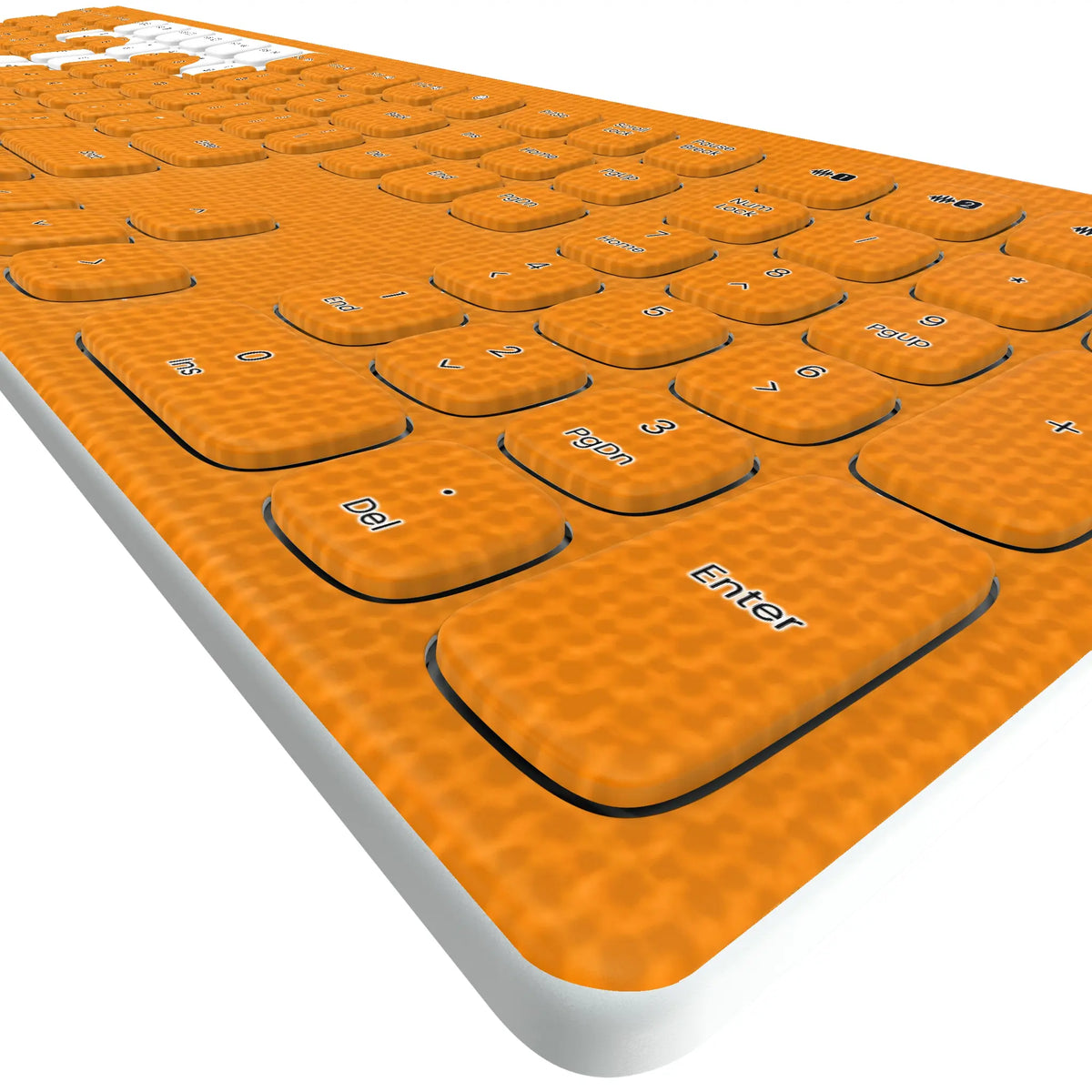 University of Tennessee Volunteers Solid KKB605 Curved Wireless Keyboard - Detail