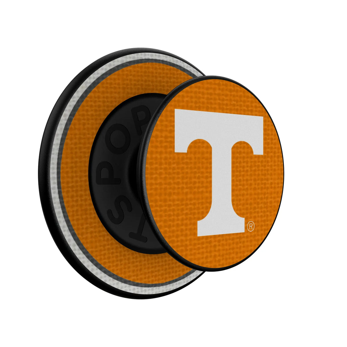 University of Tennessee Volunteers Stripe Popsockets Round Magnetic - Isometric View