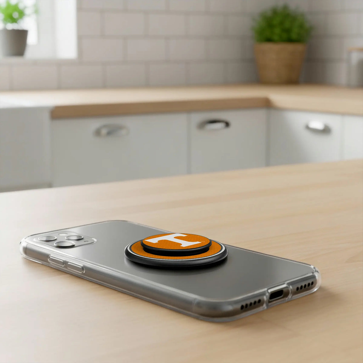 University of Tennessee Volunteers Stripe Popsockets Round Magnetic - Lifestyle