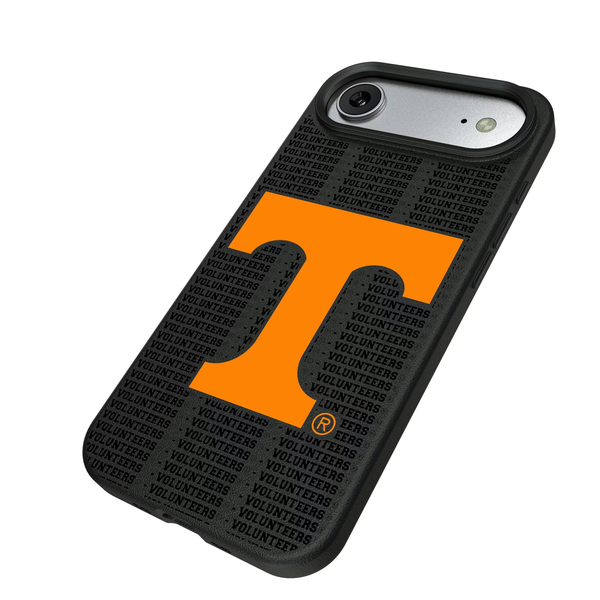 University of Tennessee Volunteers Text Backdrop iPhone MagSafe Compatible Phone Case for Apple iPhone - Isometric View#Device_iPhone Air