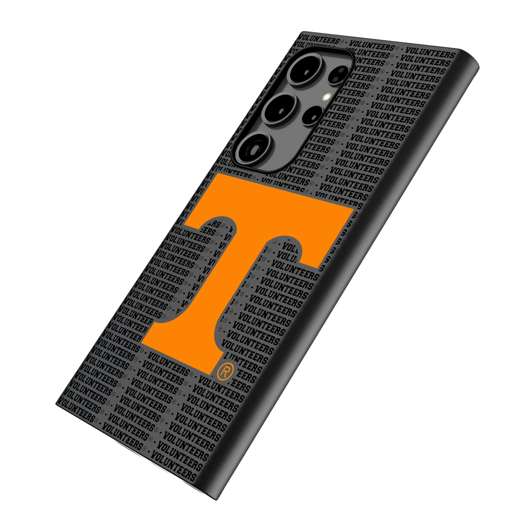 University of Tennessee Volunteers Text Backdrop Galaxy MagSafe Compatible Phone Case for Samsung Galaxy - Isometric View