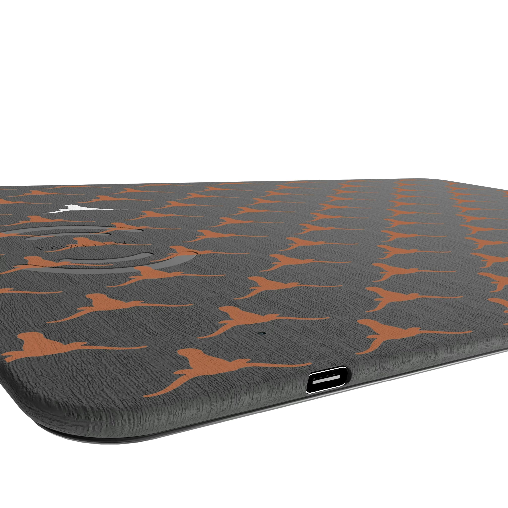 University of Texas Longhorns Fashion Pattern 15-Watt Wireless Charger and Mouse Pad
