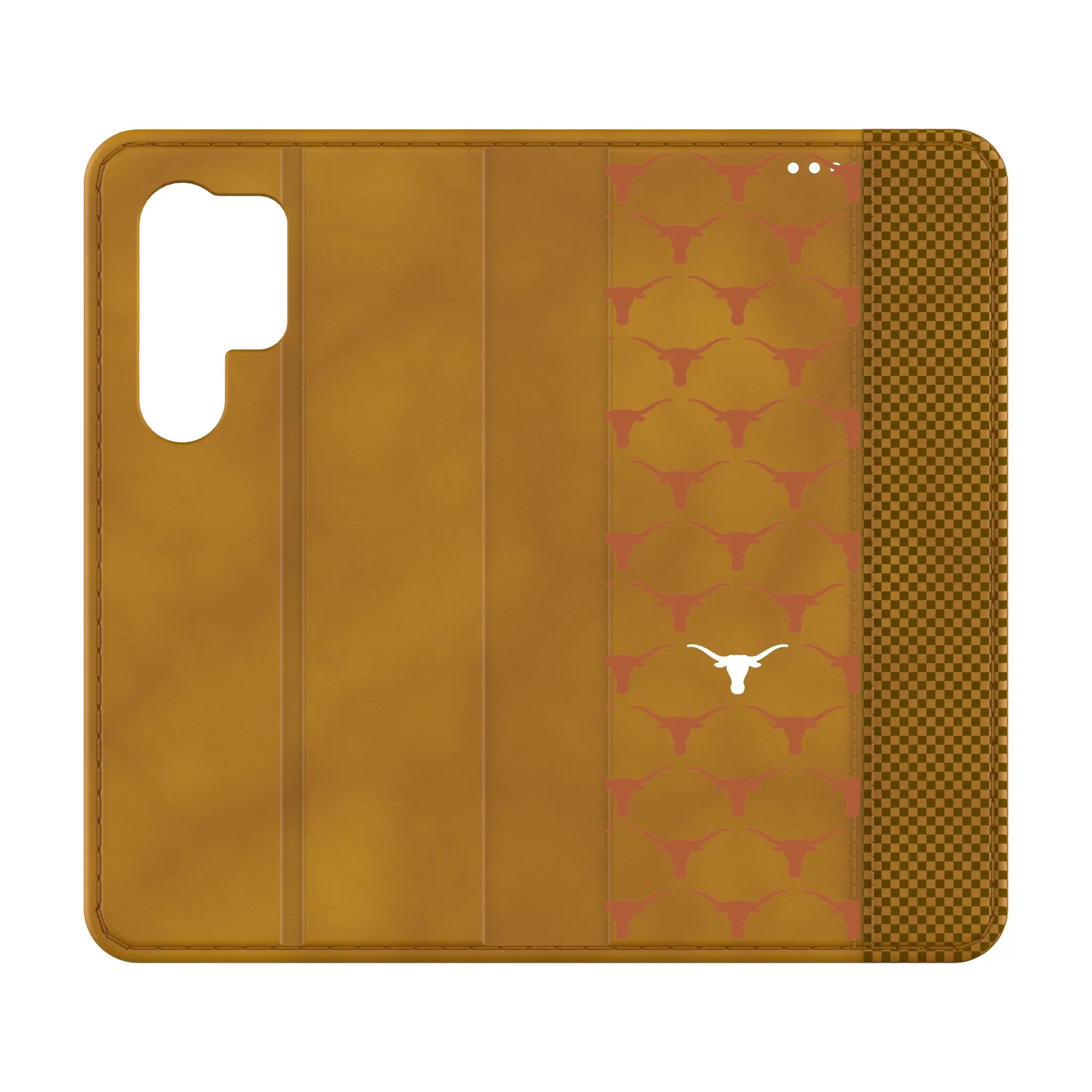 University of Texas Longhorns Fashion Pattern Galaxy Folio Phone Case for Samsung Galaxy