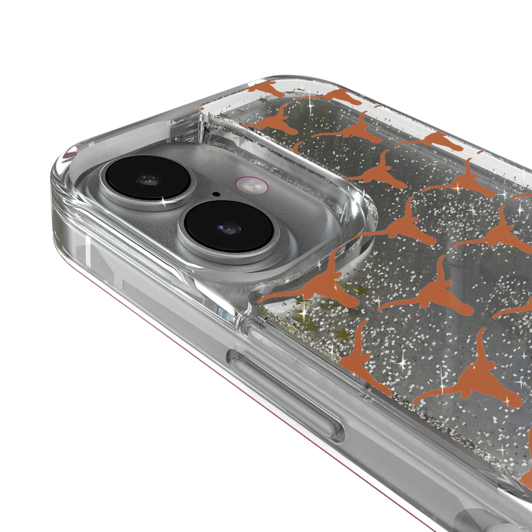 University of Texas Longhorns Fashion Pattern iPhone Glitter Phone Case for Apple iPhone - Detail