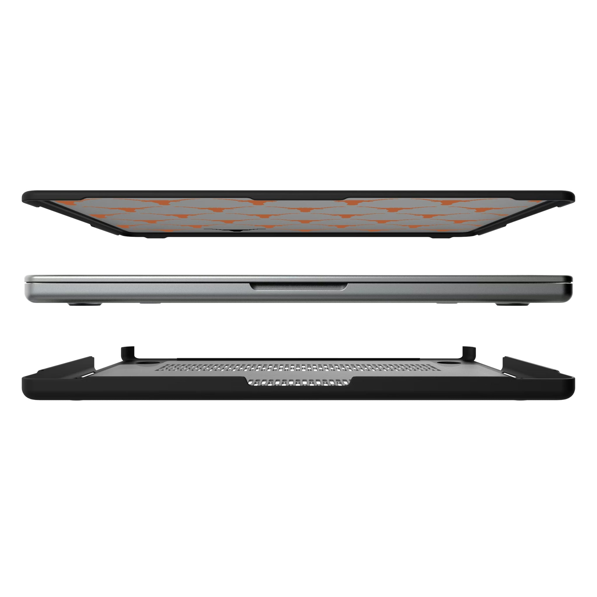 University of Texas Longhorns Fashion Pattern MacBook Laptop Case for Apple MacBook#Device_MacBook Pro (14-inch, 2021) / MacBook Pro (14-inch, 2023) / MacBook Pro (14-inch, 2024)
