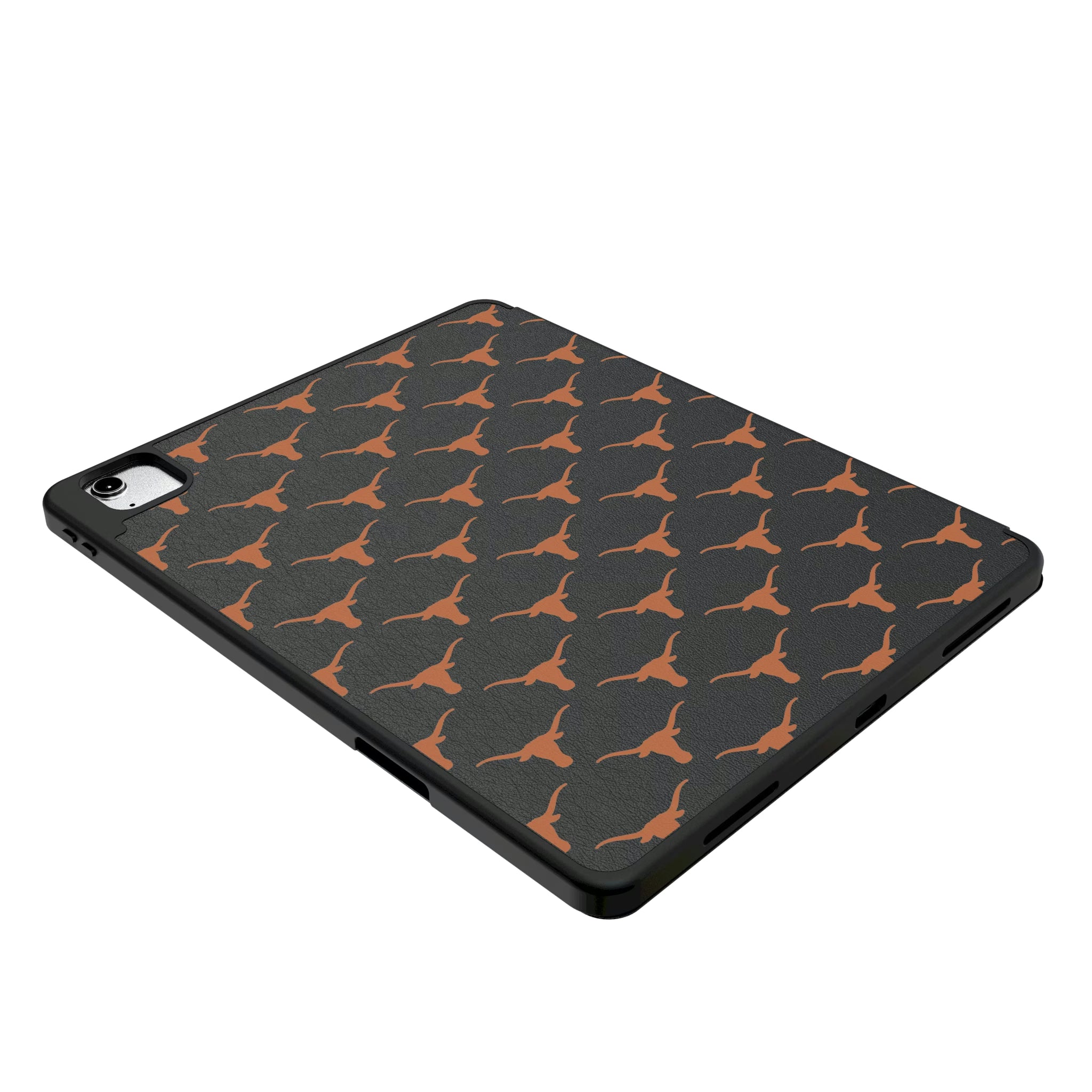 University of Texas Longhorns Fashion Pattern iPad Tablet Case for Apple iPad - Isometric View