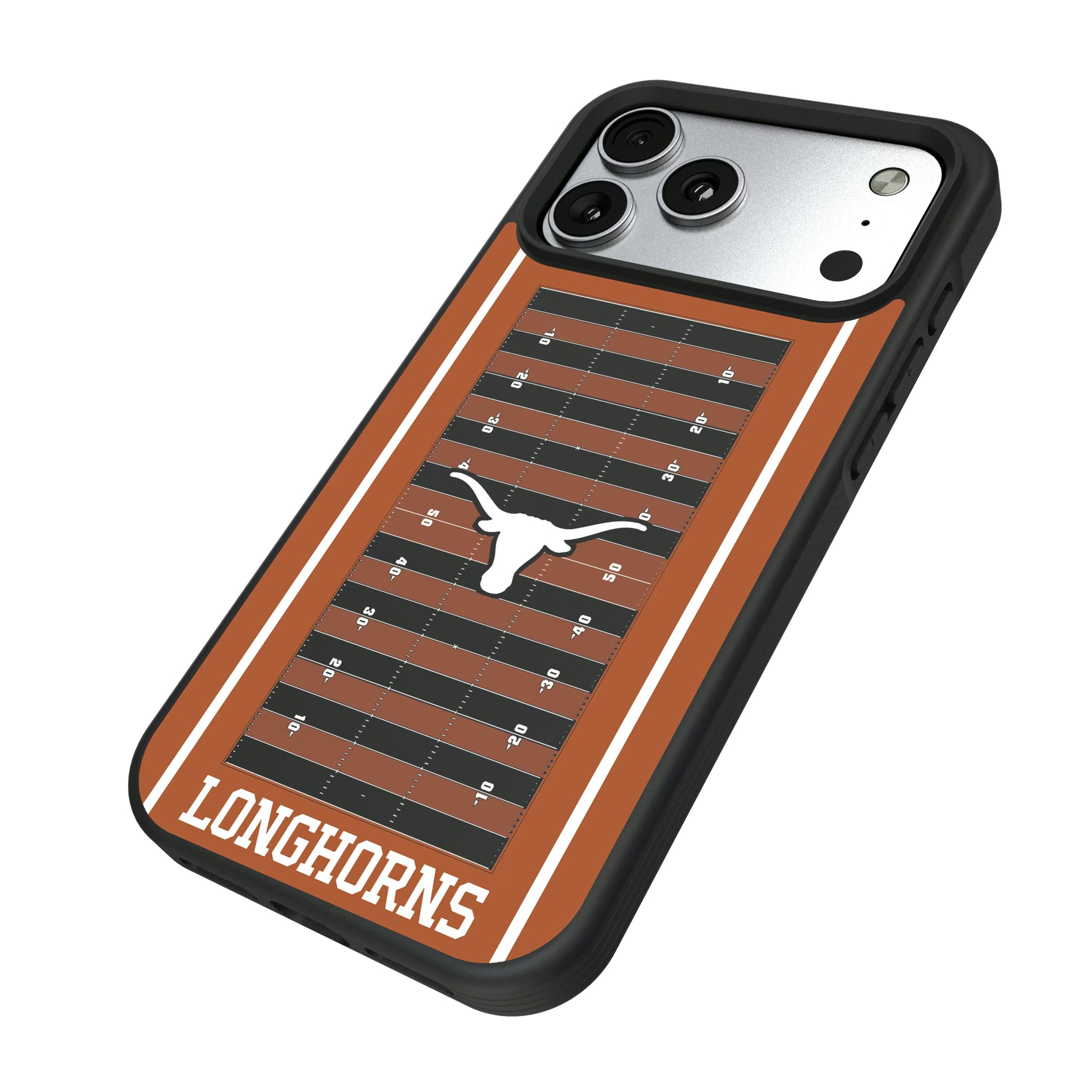 University of Texas Longhorns Field iPhone Bump Phone Case for Apple iPhone - Isometric View#Device_iPhone 17 Pro Max