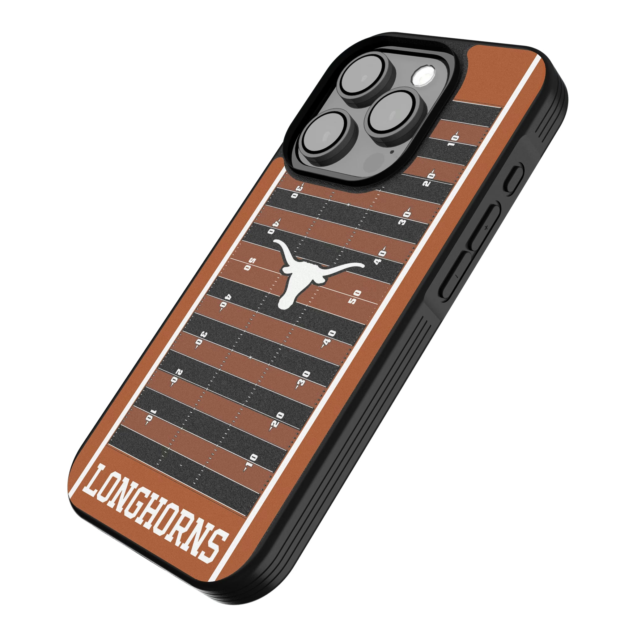 University of Texas Longhorns Field iPhone Bump Phone Case for Apple iPhone - Isometric View
