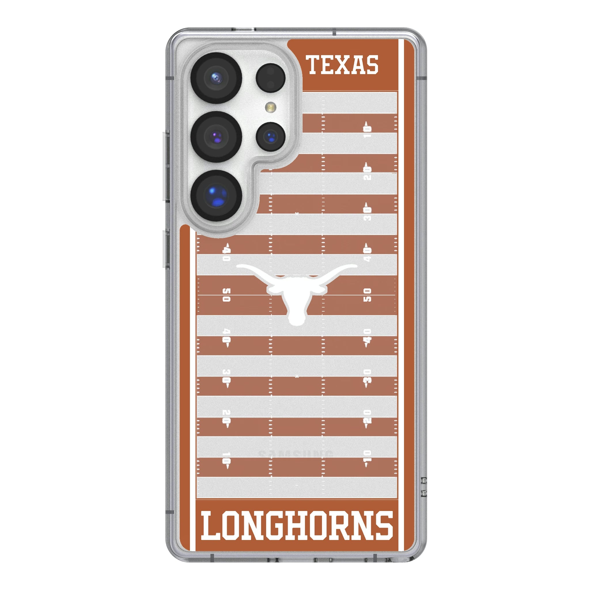 University of Texas Longhorns Field Galaxy Clear Phone Case for Samsung Galaxy
